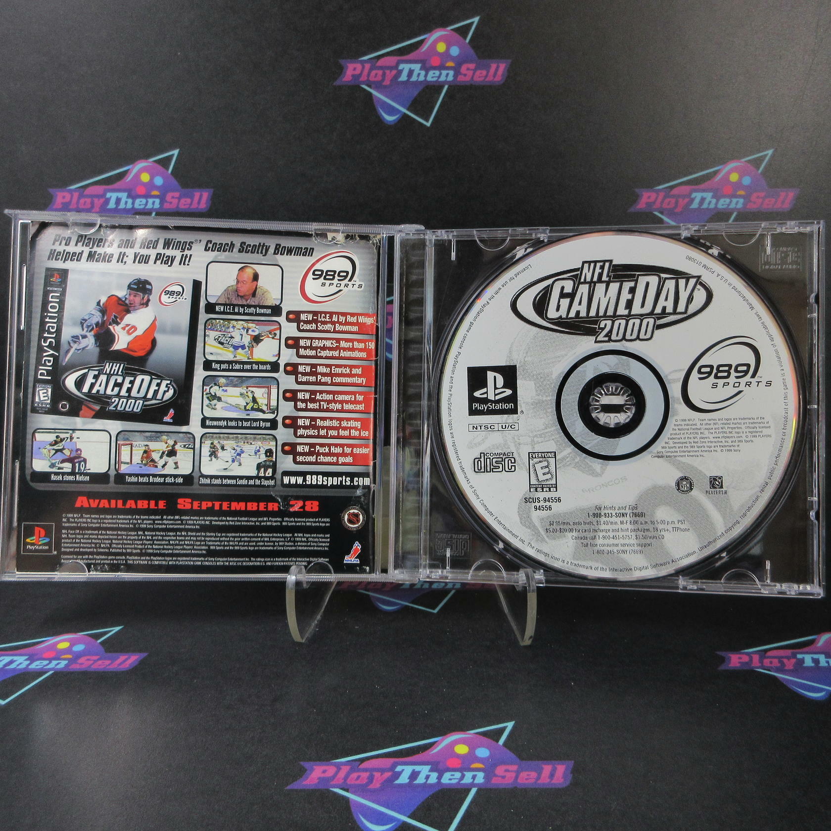NFL GameDay 2000 + Reg Card PS1 PlayStation 1 MD Complete CIB - Very Good
