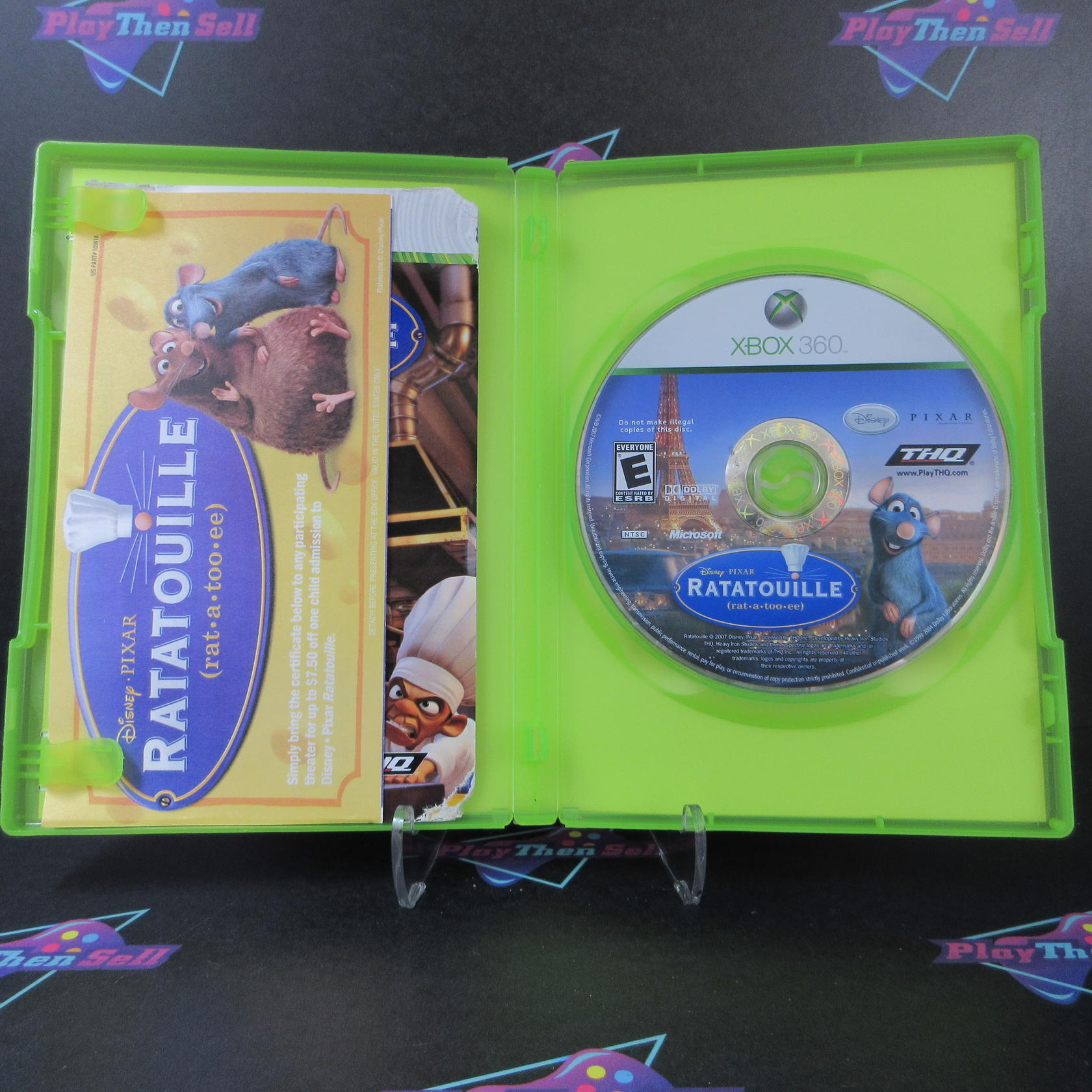 Ratatouille + Movie Ticket Xbox 360 MD Complete CIB - Very Good