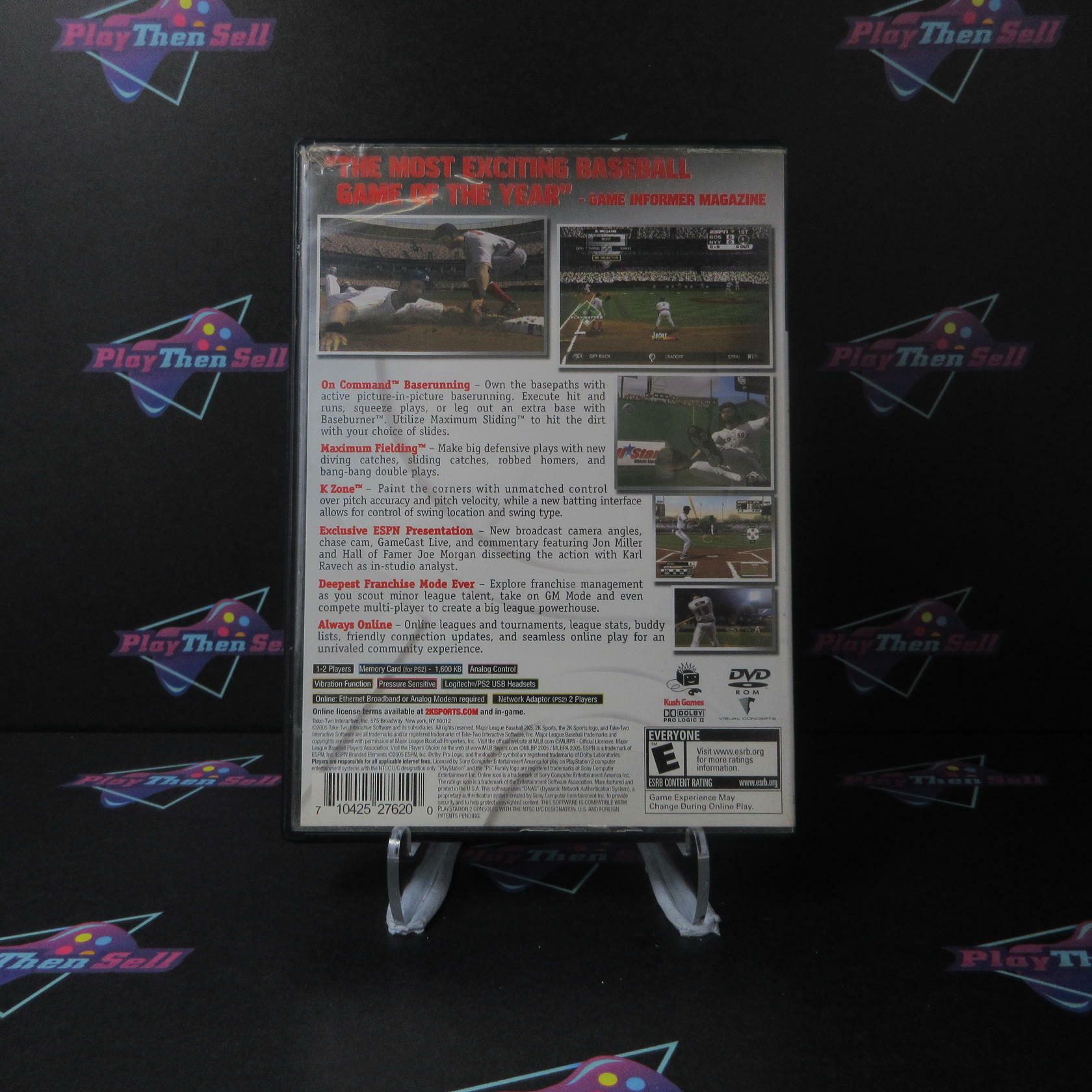 MLB 2K5 PS2 PlayStation 2 AD/DD Complete CIB - Very Good