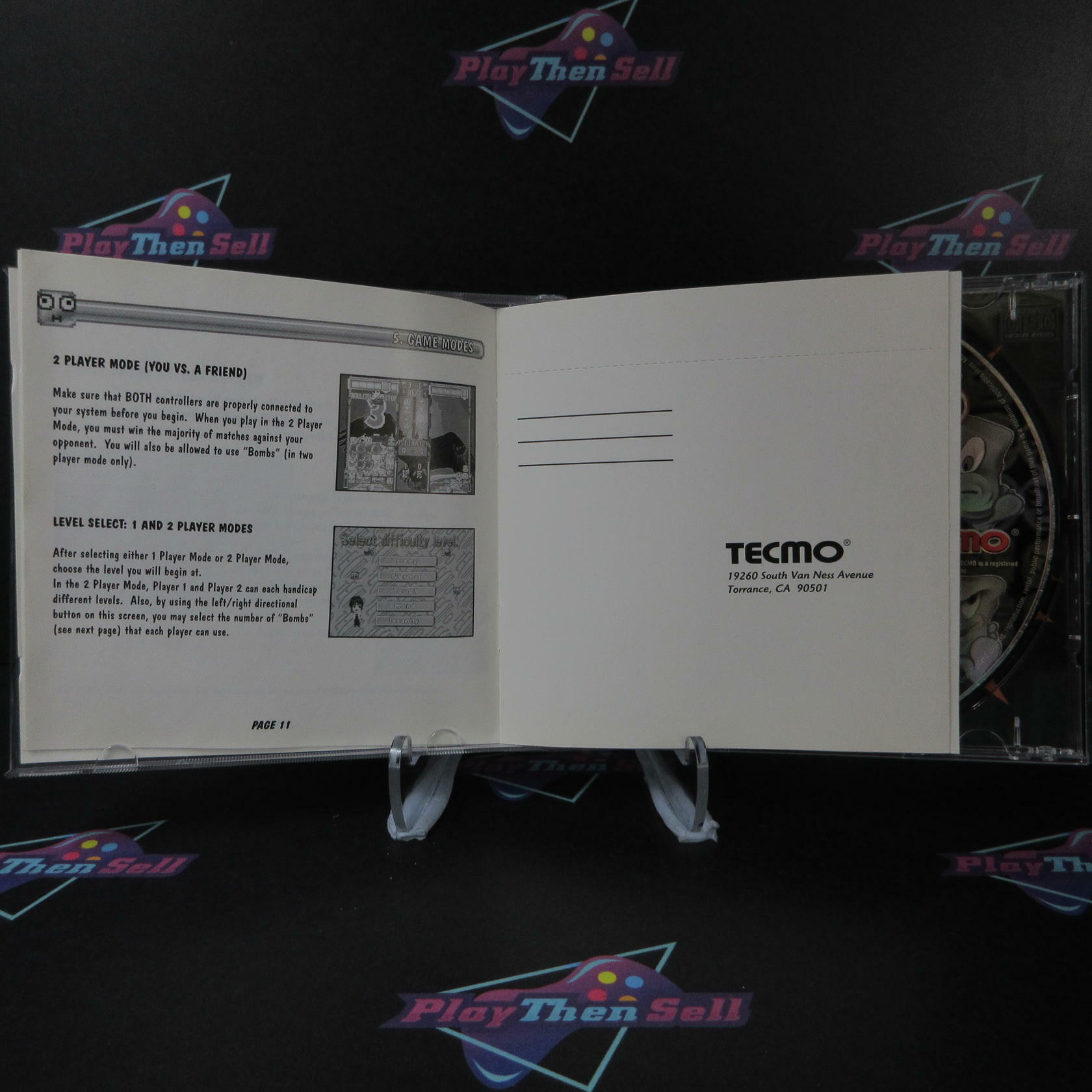 Tecmo Stackers PlayStation 1 PS1 + Reg Card - Like New