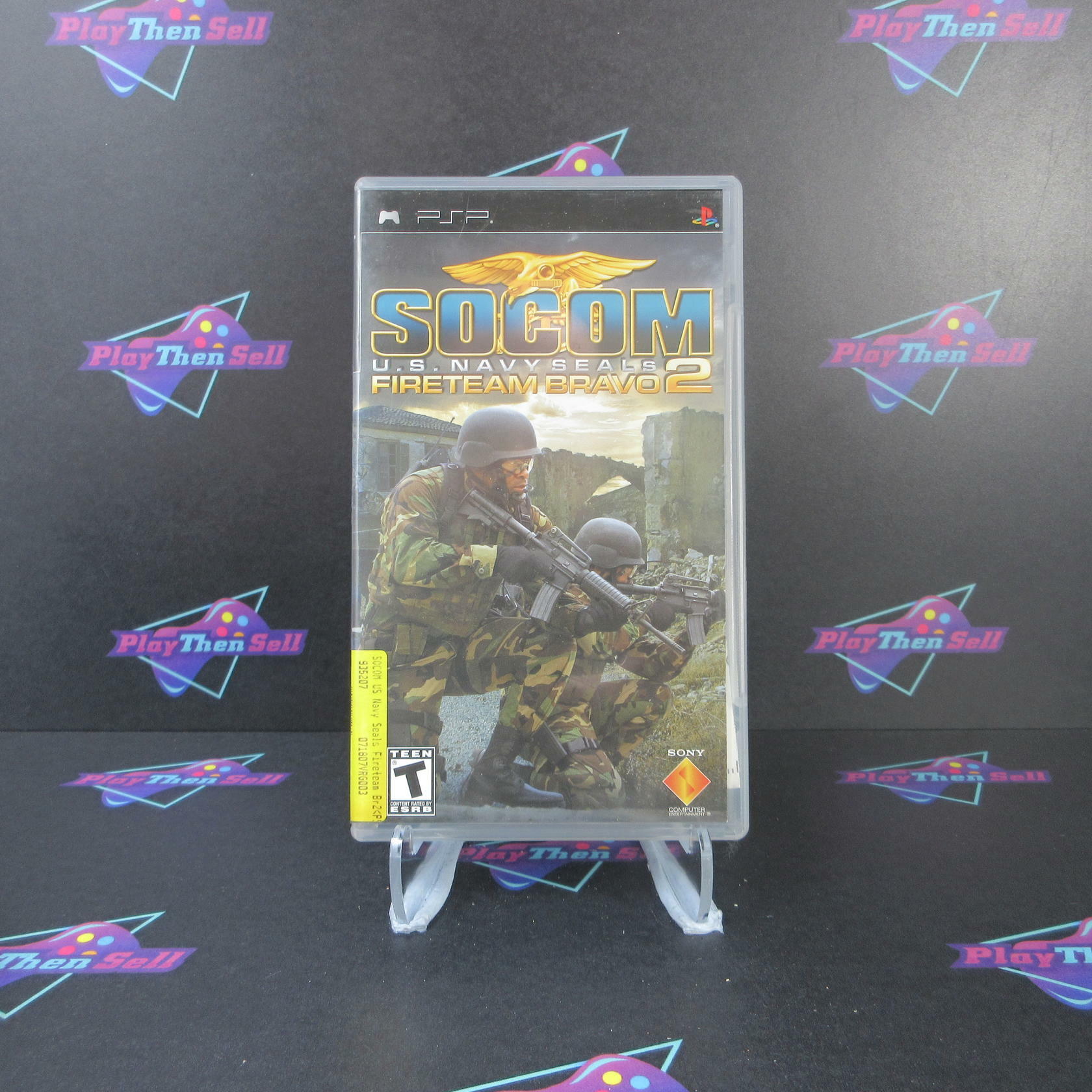 SOCOM U.S. Navy Seals Fireteam Bravo 2 Clear UMD Sony PSP AD/NM - Very Good
