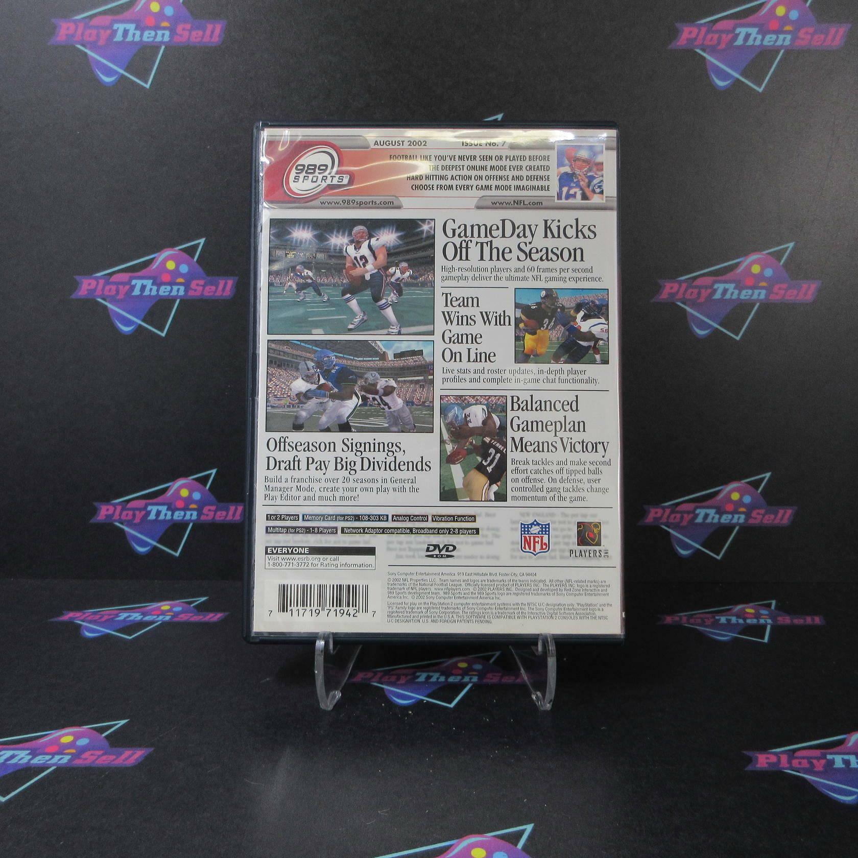 NFL GameDay 2003 + Reg Card PS2 PlayStation 2 MD/DD Complete CIB - Very Good