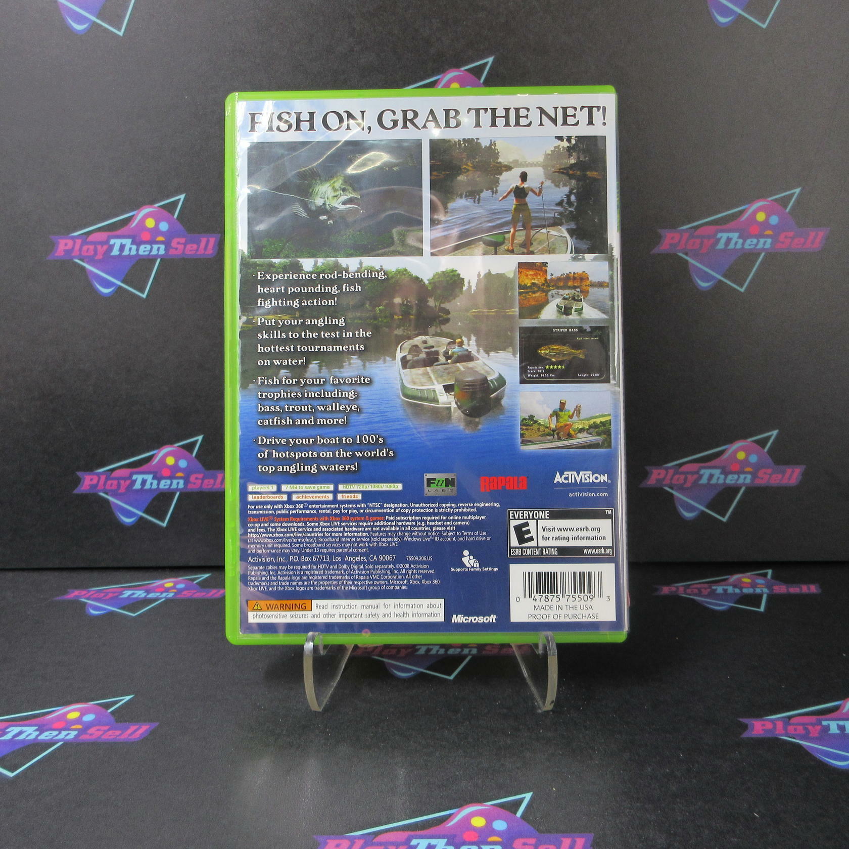 Rapala Fishing Frenzy Xbox 360 AD Complete CIB - Very Good