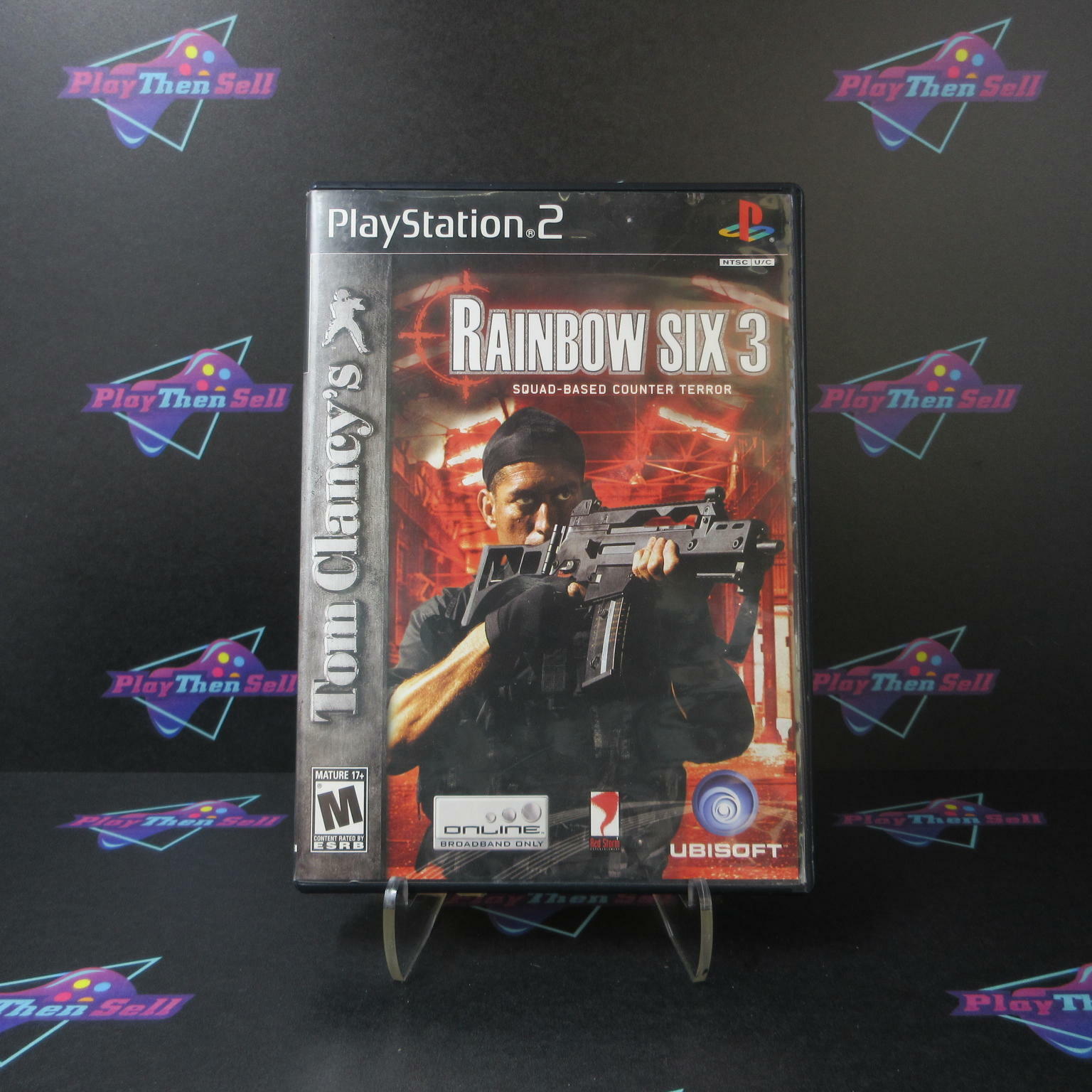 Tom Clancy's Rainbow Six 3 + Reg Card PS2 PlayStation 2 AD Complete CIB - Very Good