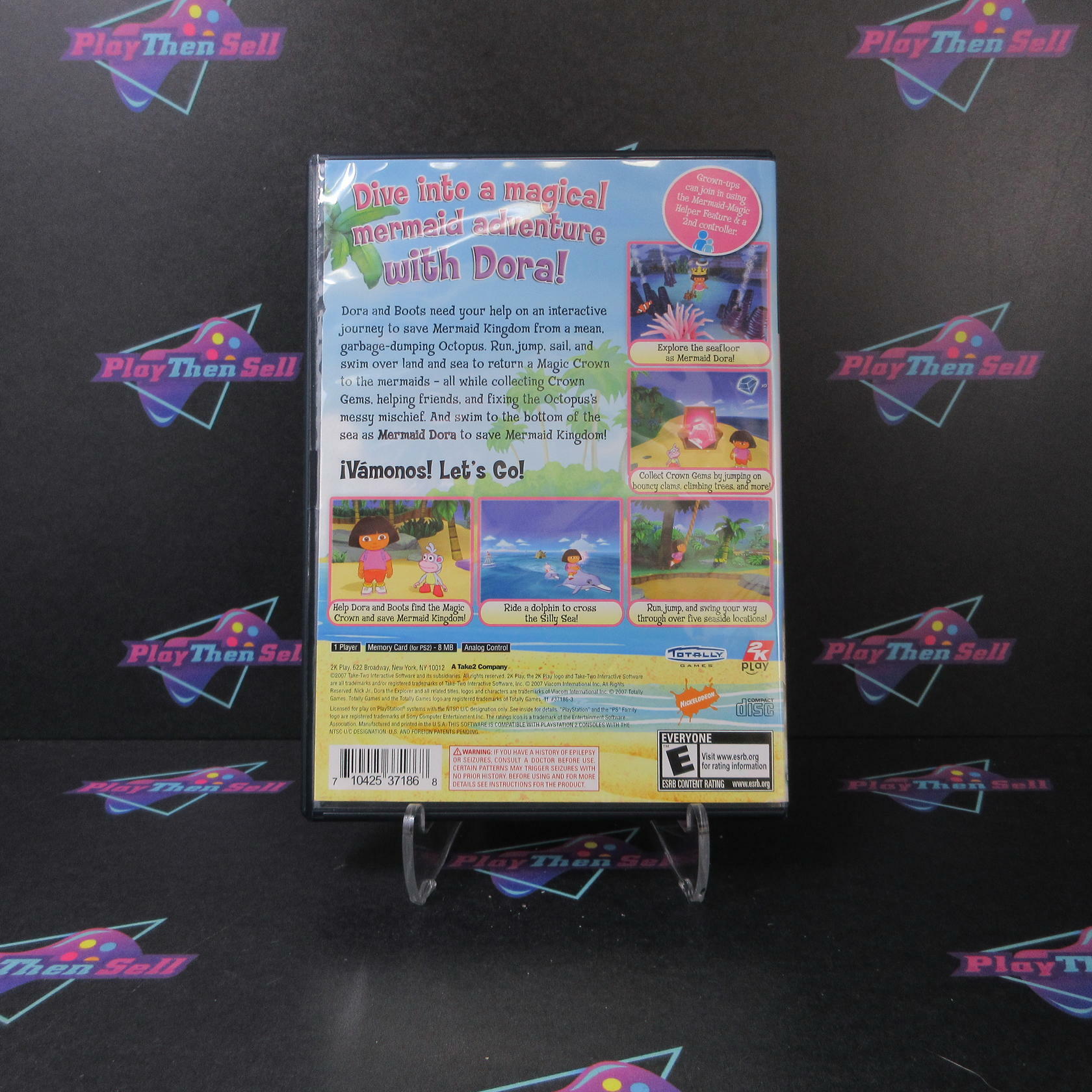 Dora the Explorer Dora Saves the Mermaids PS2 PlayStation 2 - Like New