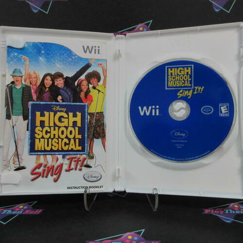 High School Musical Sing It Nintendo Wii + Poster - Like New