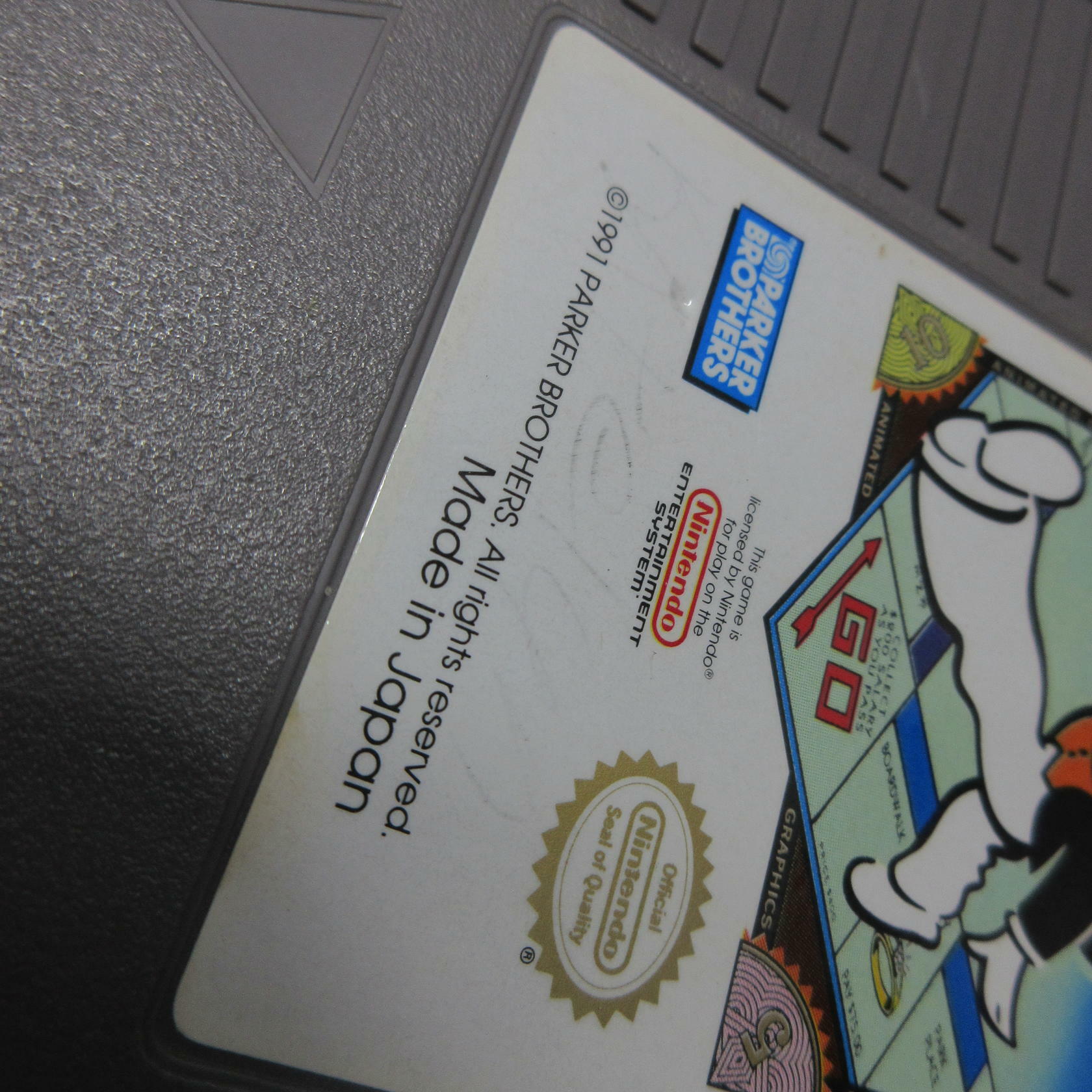 Monopoly - Nintendo NES Cart Only AD Authentic / Tested - Very Good