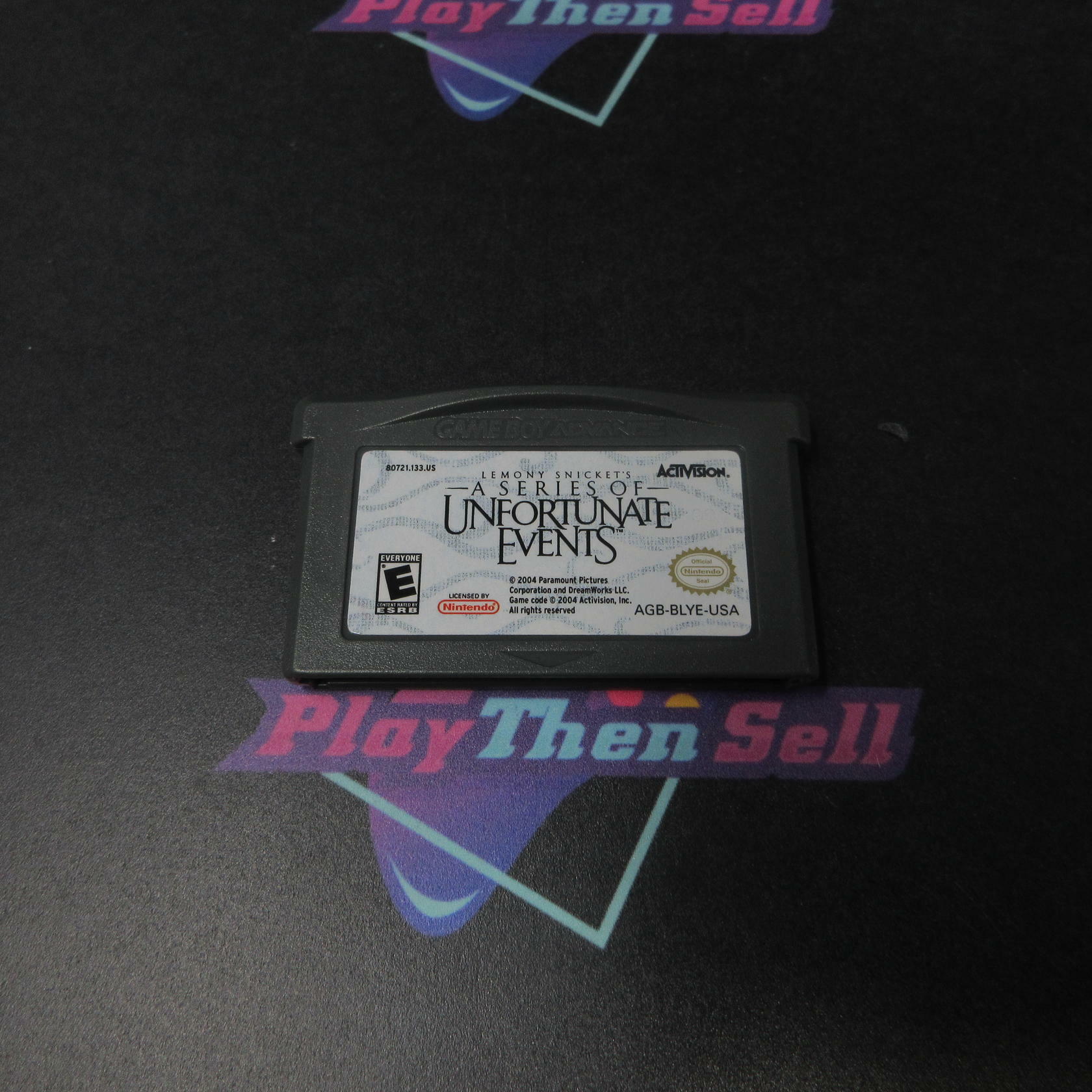 A Series of Unfortunate Events GameBoy Advance GBA Cartridge Only Tested - Very Good