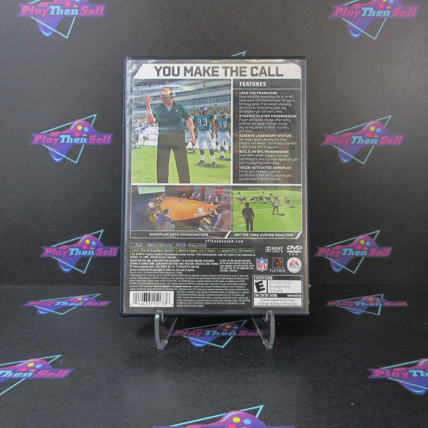 NFL Head Coach PS2 PlayStation 2 AD Complete CIB - Very Good
