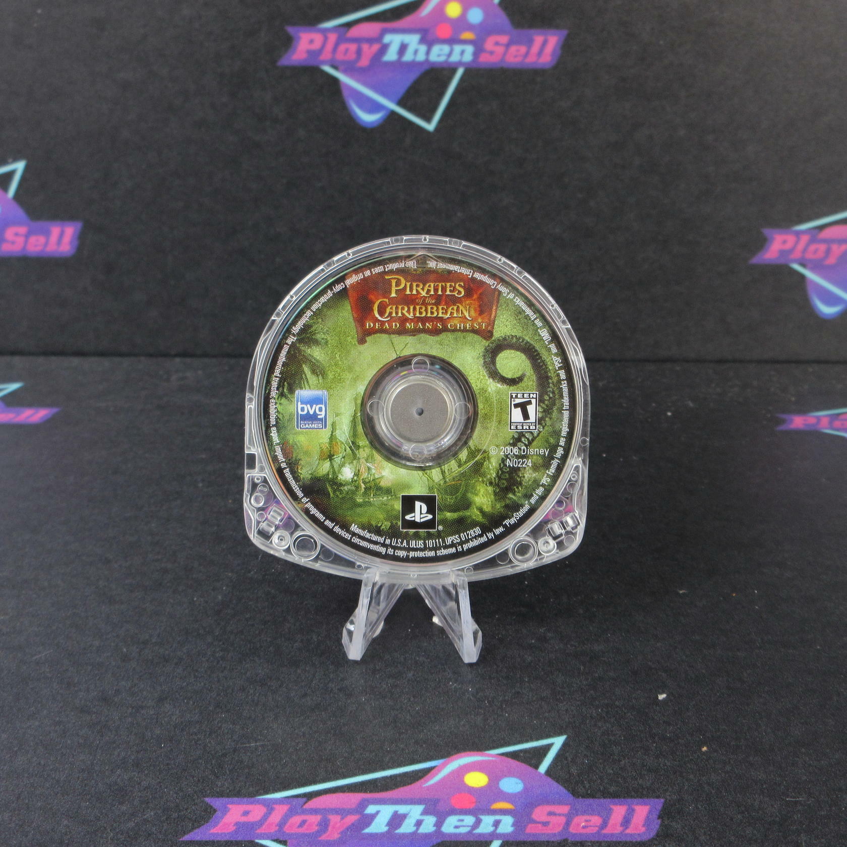 Pirates of the Caribbean Dead Man's Chest Sony PSP Clear UMD Disc Only - Very Good