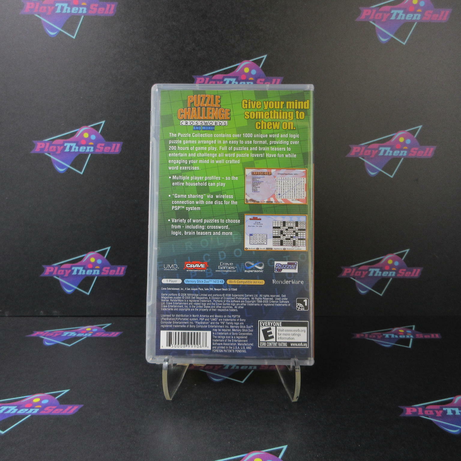 Puzzle Challenge Crosswords & More Sony PSP - Like New