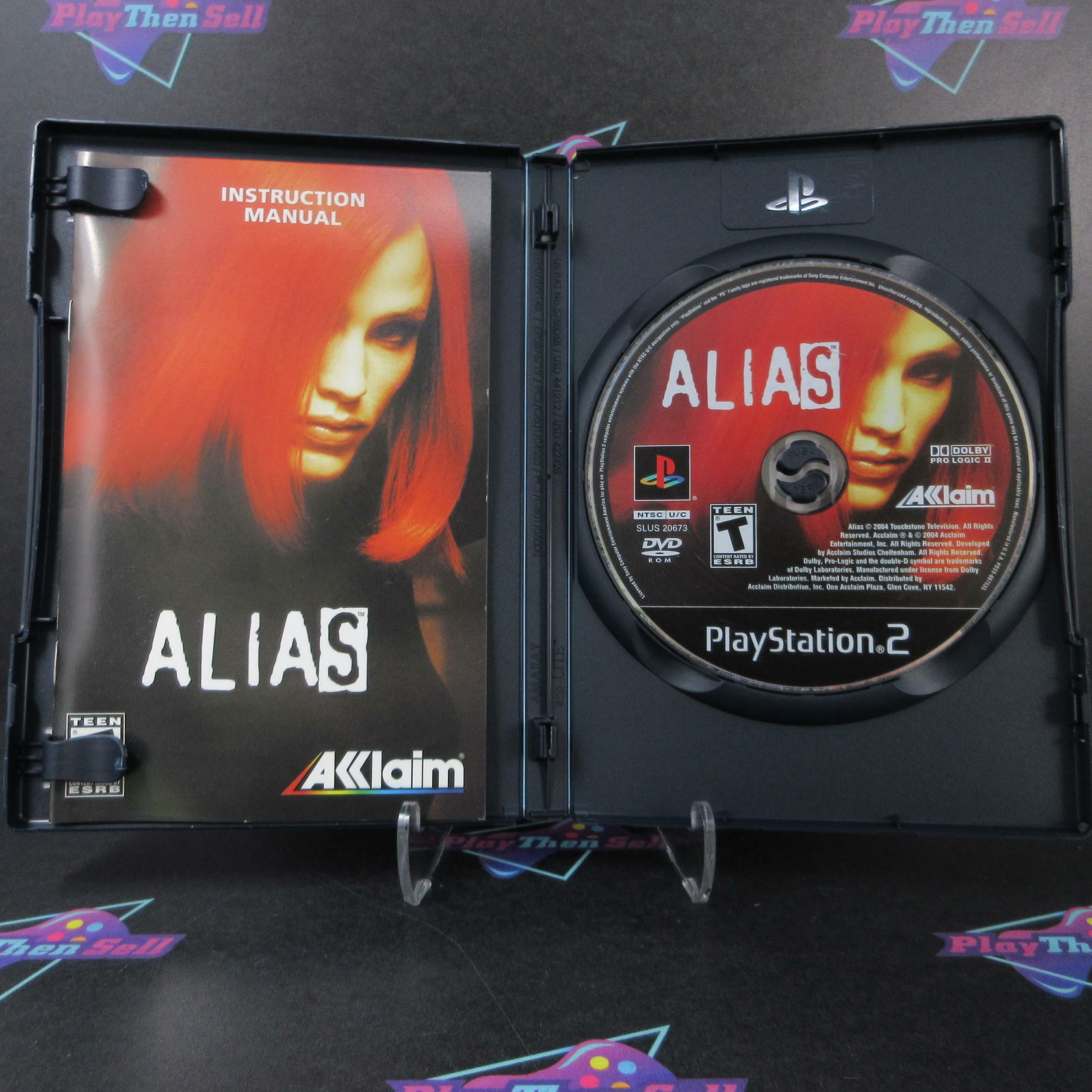Alias PS2 PlayStation 2 + Reg Card - Like New
