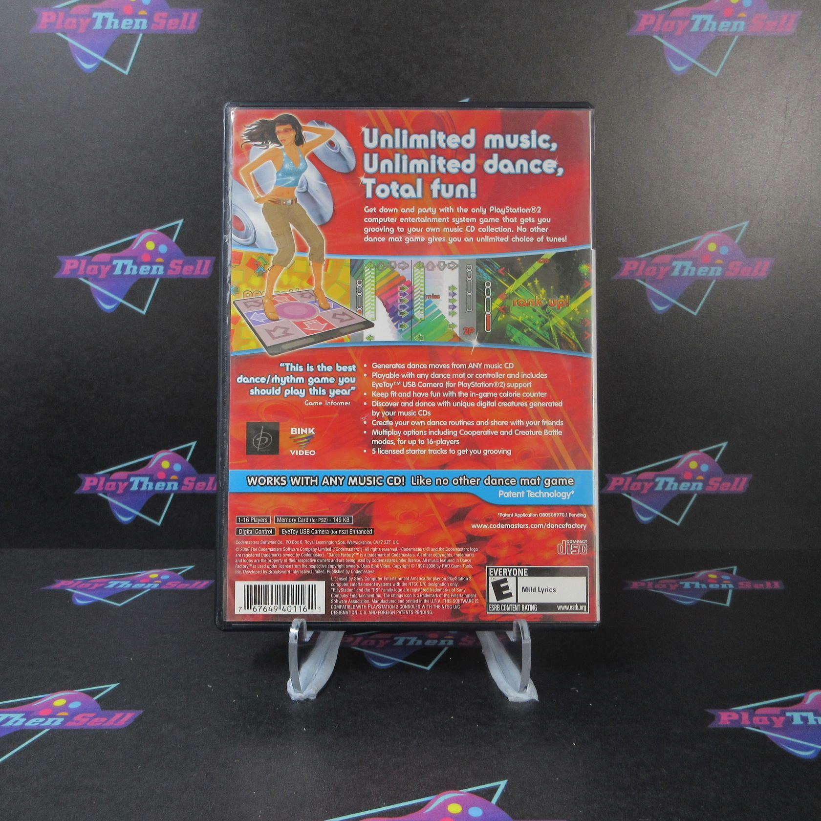 Dance Factory PS2 PlayStation 2 - Very Good