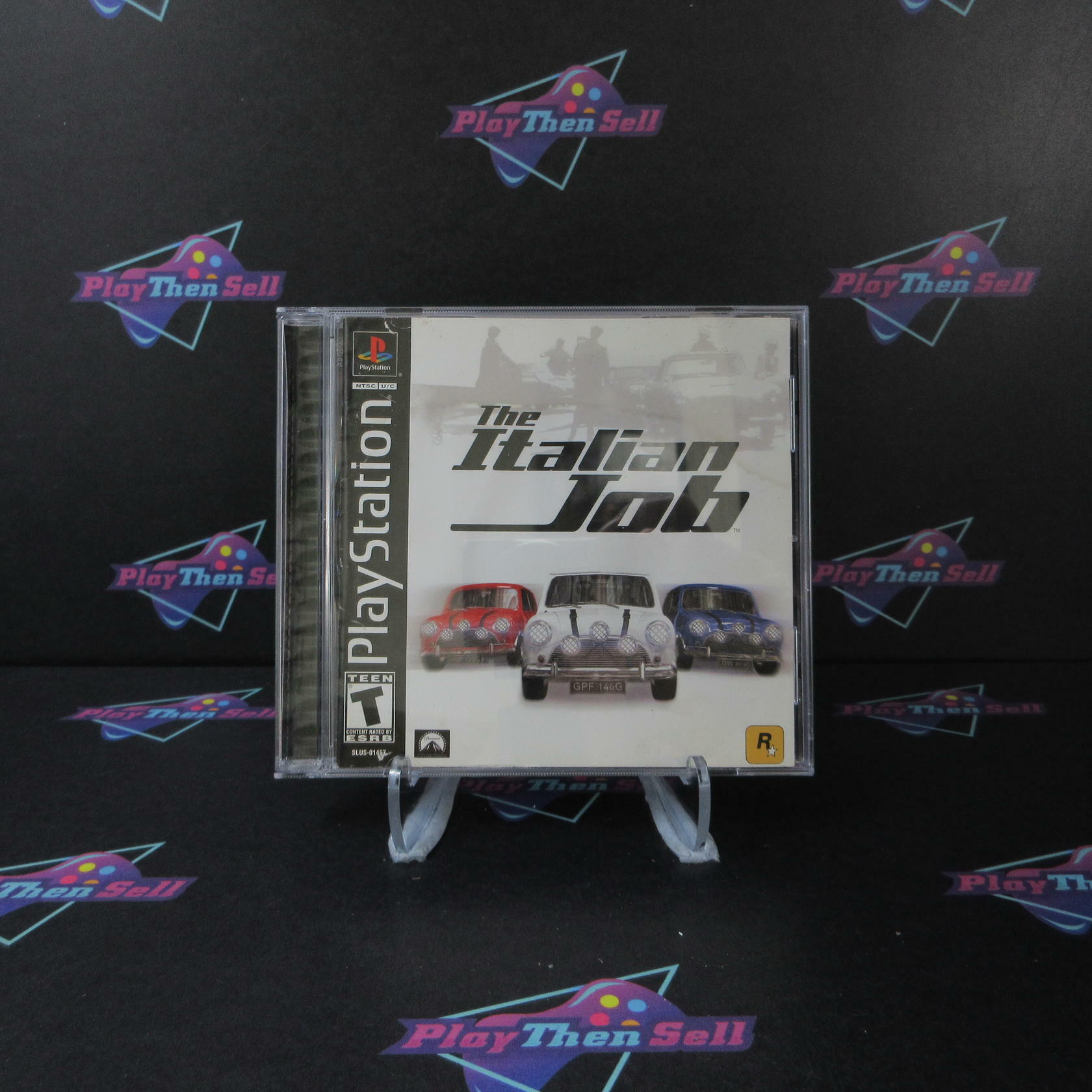 The Italian Job + Reg Card PS1 PlayStation 1 MD Complete CIB - Very Good