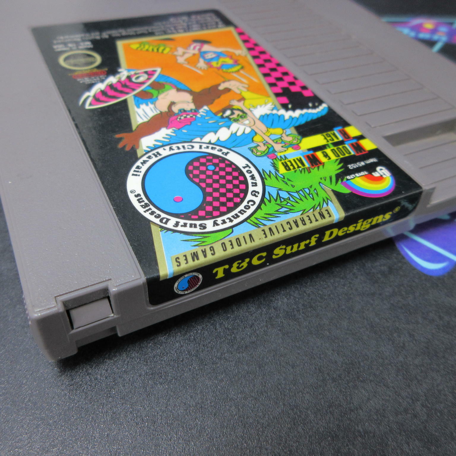 T & C Surf Designs Wood & Water Rage NES Nintendo Cart Only Tested - Very Good
