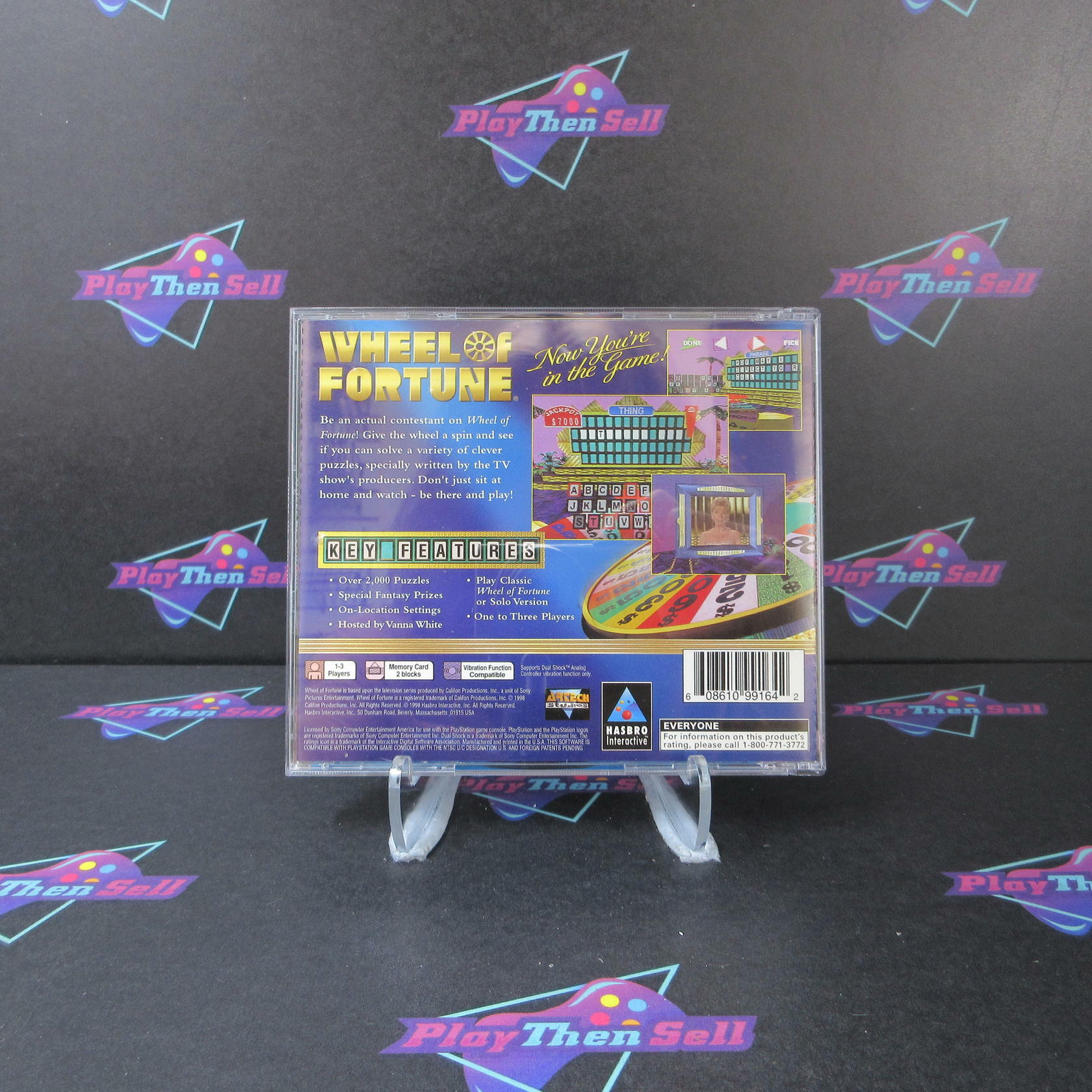 Wheel of Fortune PS1 PlayStation 1 MD/DD Complete CIB - Very Good