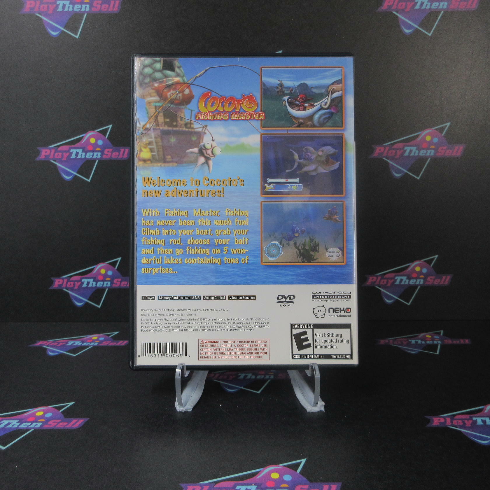Cocoto Fishing Master PS2 PlayStation 2 AD Complete CIB - Very Good