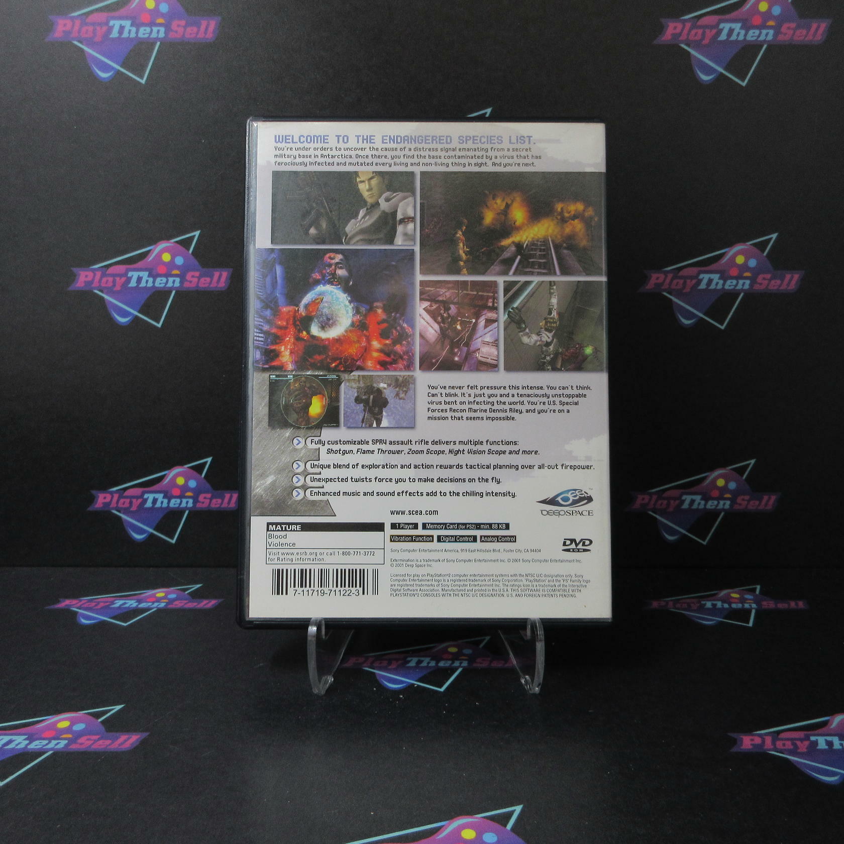 Extermination PS2 PlayStation 2 AD/NM - Very Good