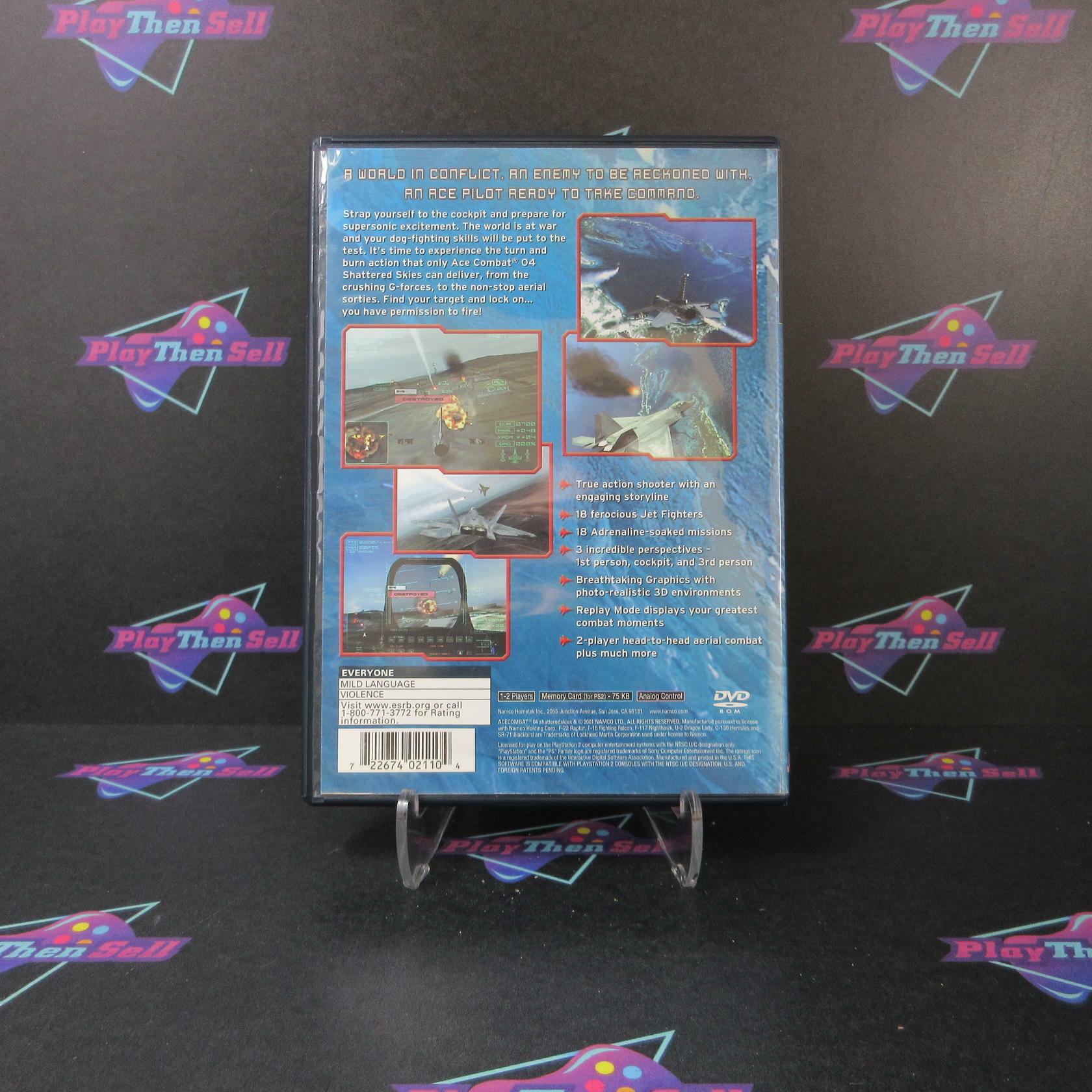 Ace Combat 4 Shattered Skies PS2 PlayStation 2 DD CIB - Very Good