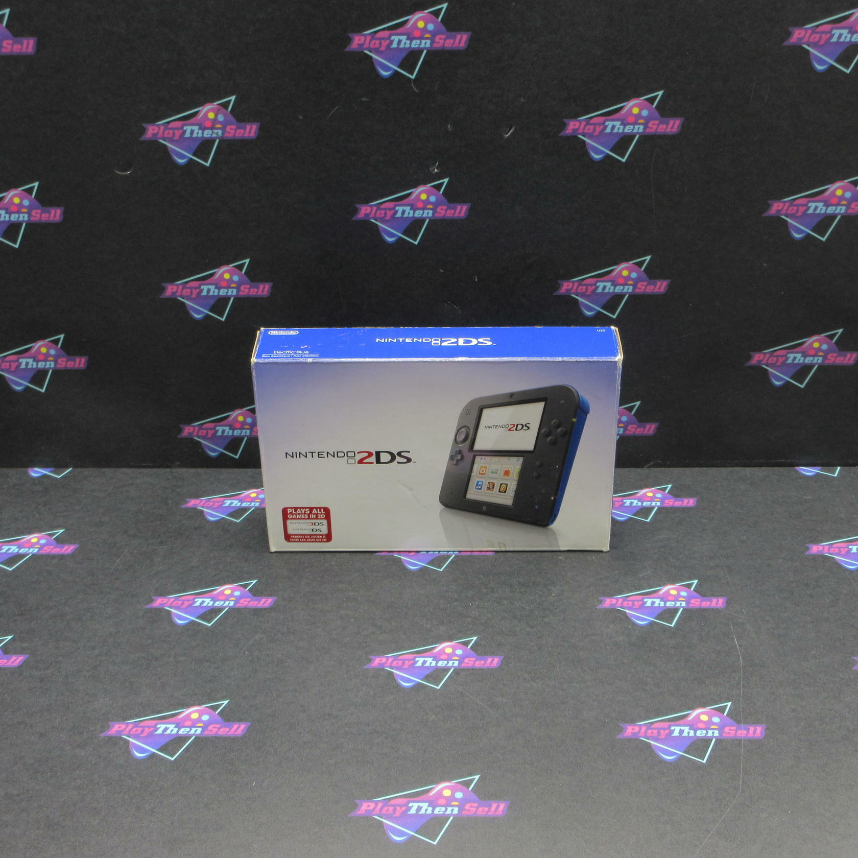 Nintendo 2DS Console - Electric Blue - Boxed - See Pics - Good