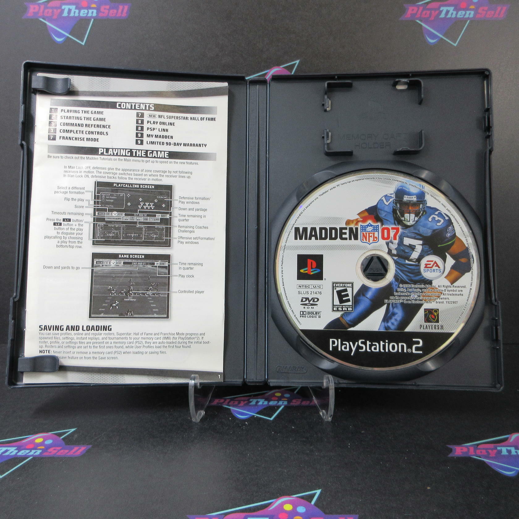 Madden NFL 07 PS2 PlayStation 2 AD/MD/DD Complete CIB - Very Good