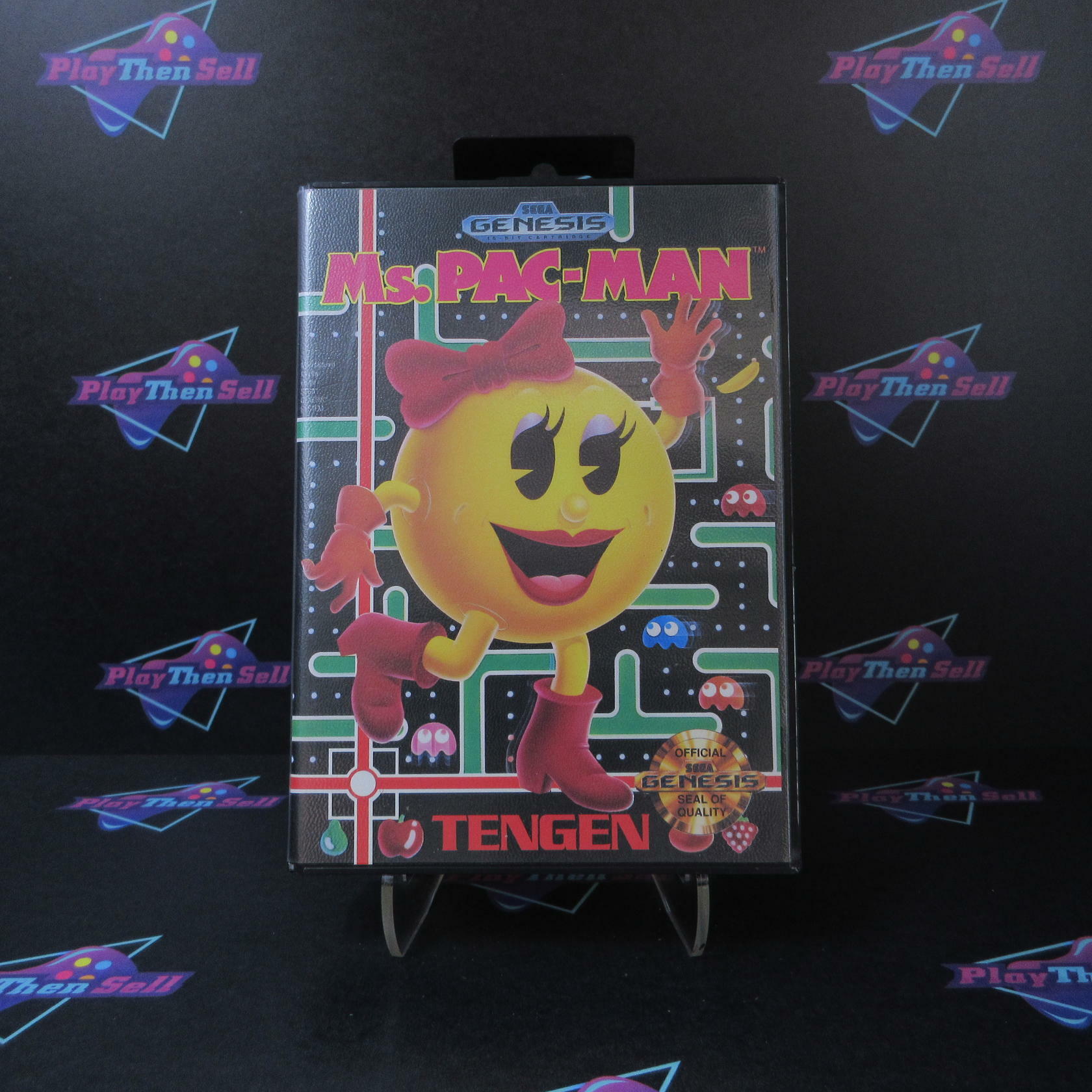 Ms. Pac-man Sega Genesis Boxed Complete CIB - Very Good