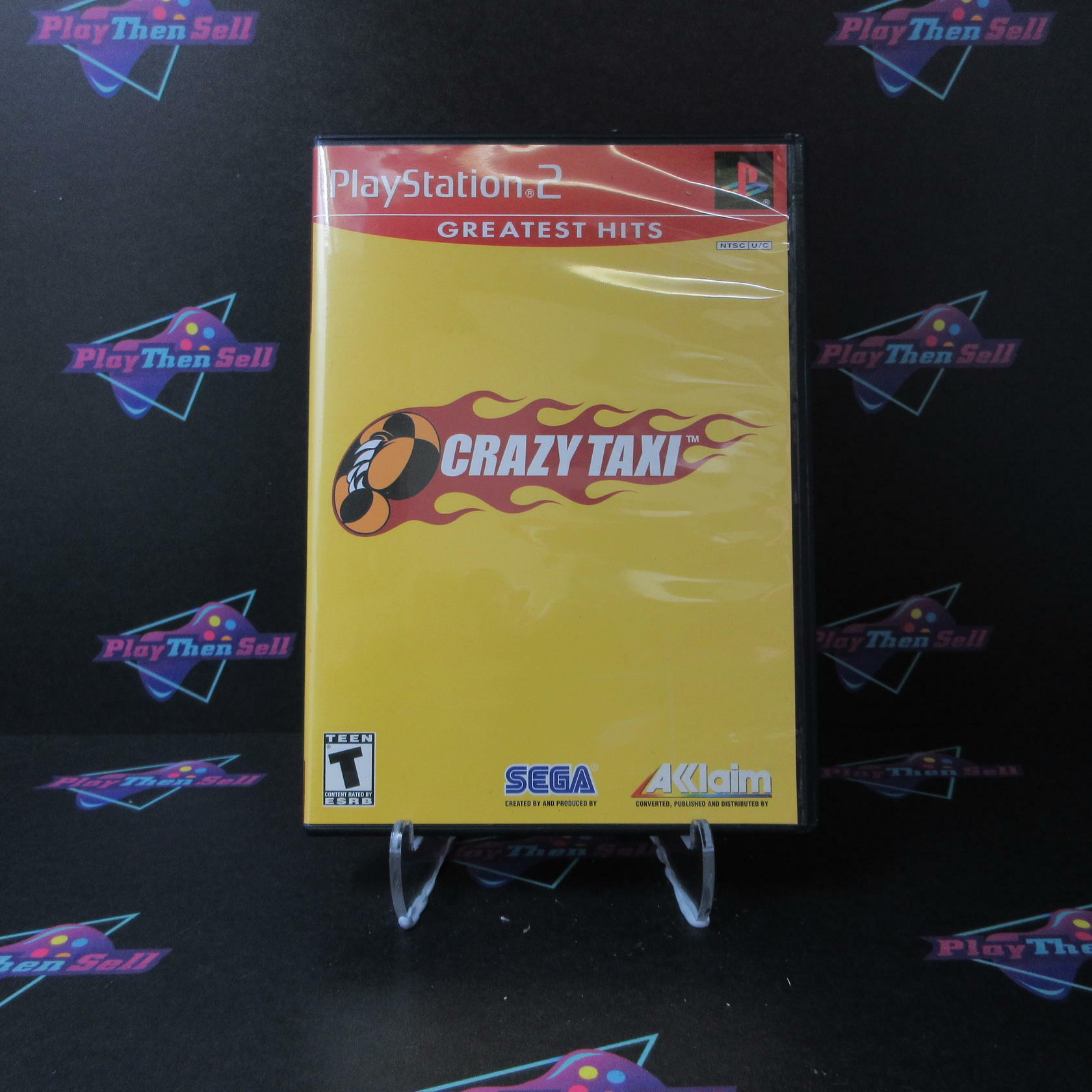 Crazy Taxi PS2 PlayStation 2 Greatest Hits  BL Disc + Reg Card - Like New