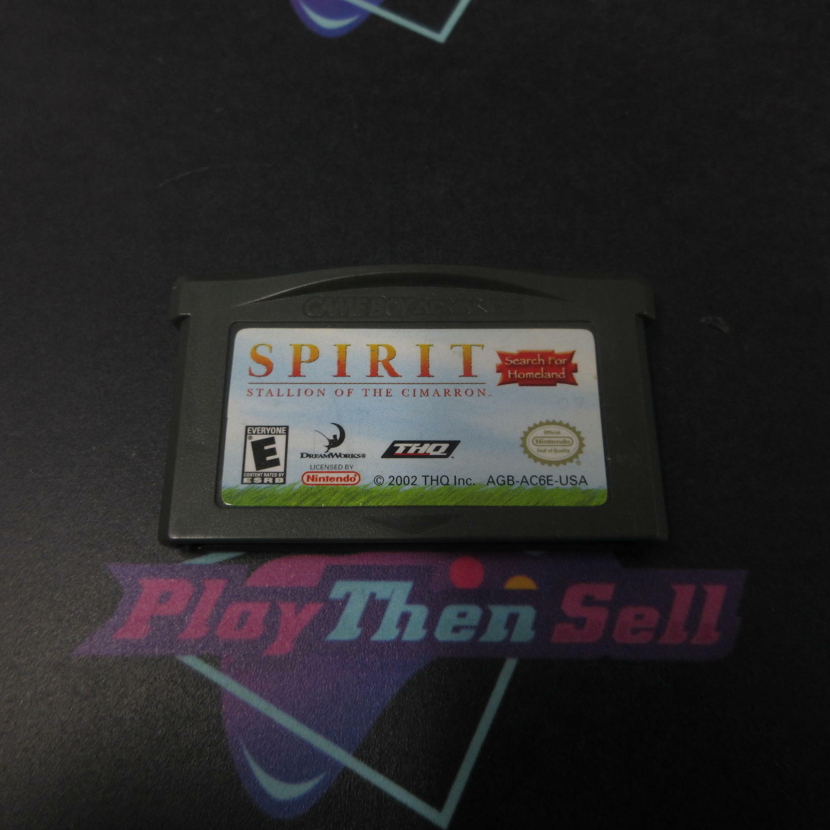 Spirit Stallion of the Cimarron Gameboy Advance Cart Only Authentic / Tested - Very Good