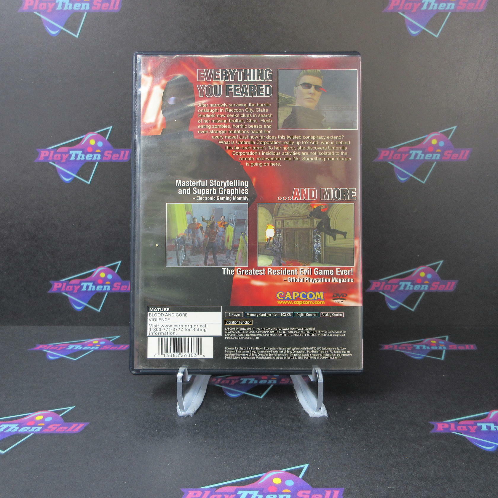 Resident Evil Code Veronica X GH PS2 PlayStation 2 AD Complete CIB - Very Good