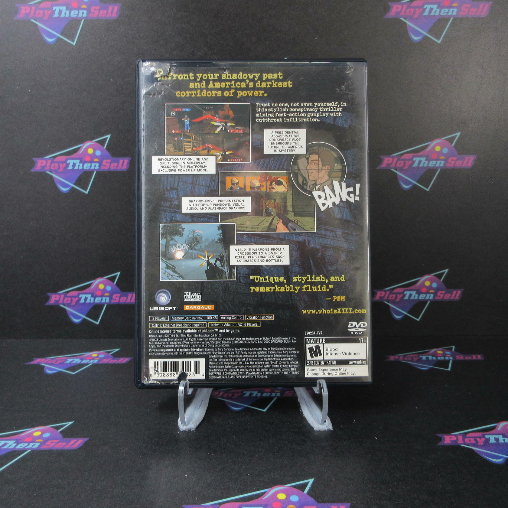 XIII PS2 PlayStation 2 AD/NM - Very Good