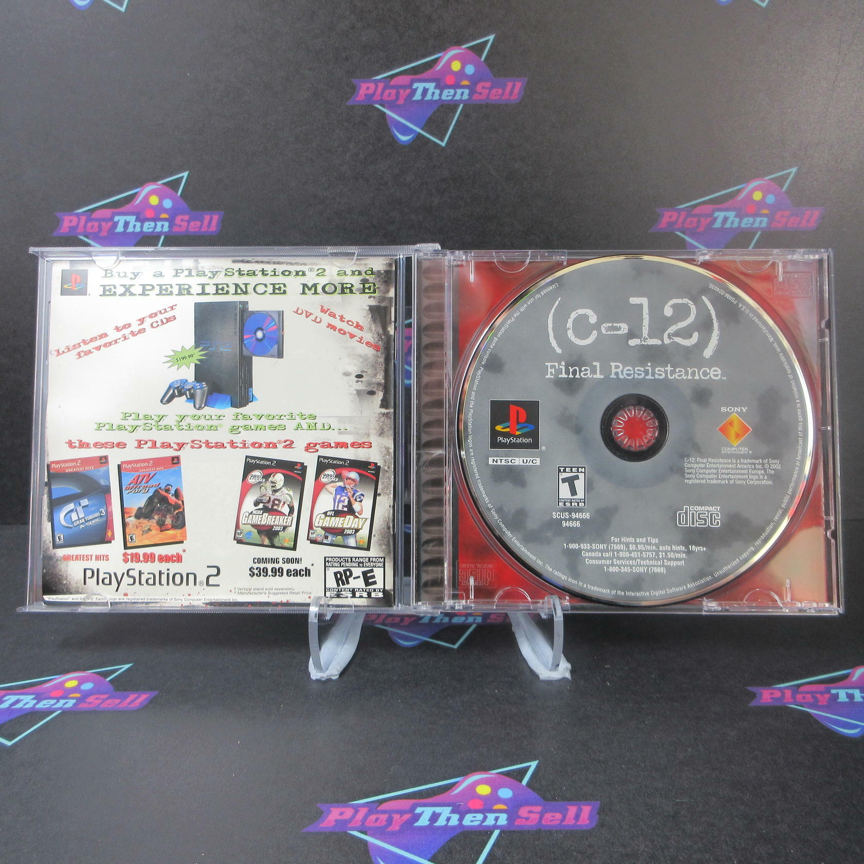 C-12 Final Resistance PS1 PlayStation 1 - Like New