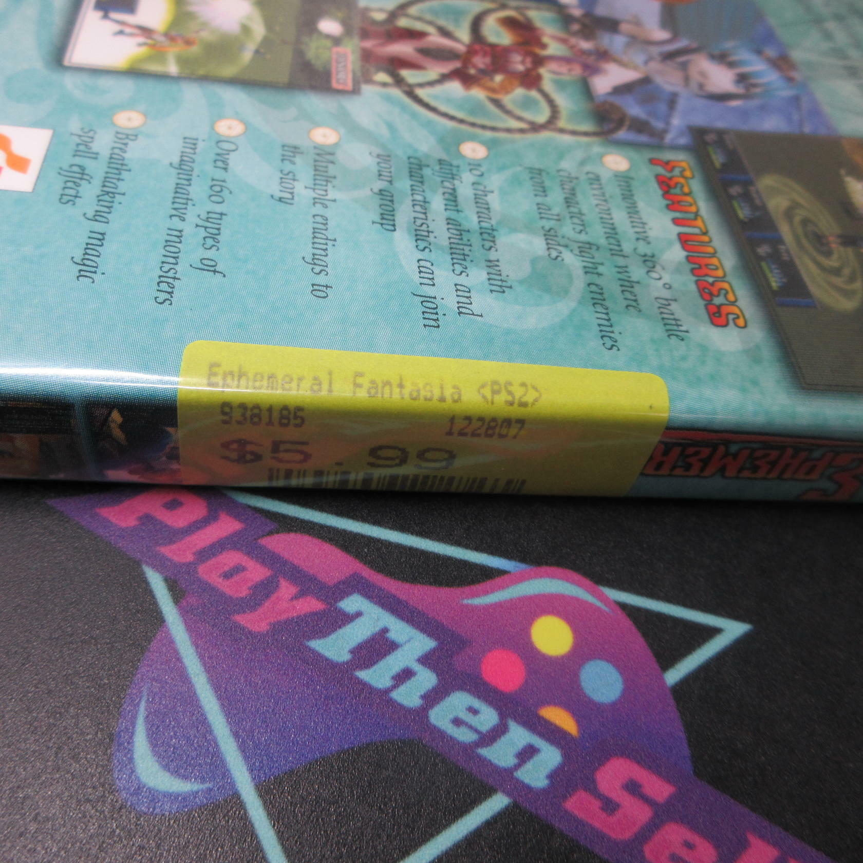 Ephemeral Fantasia + Reg Card PS2 PlayStation 2 AD Complete CIB - Very Good