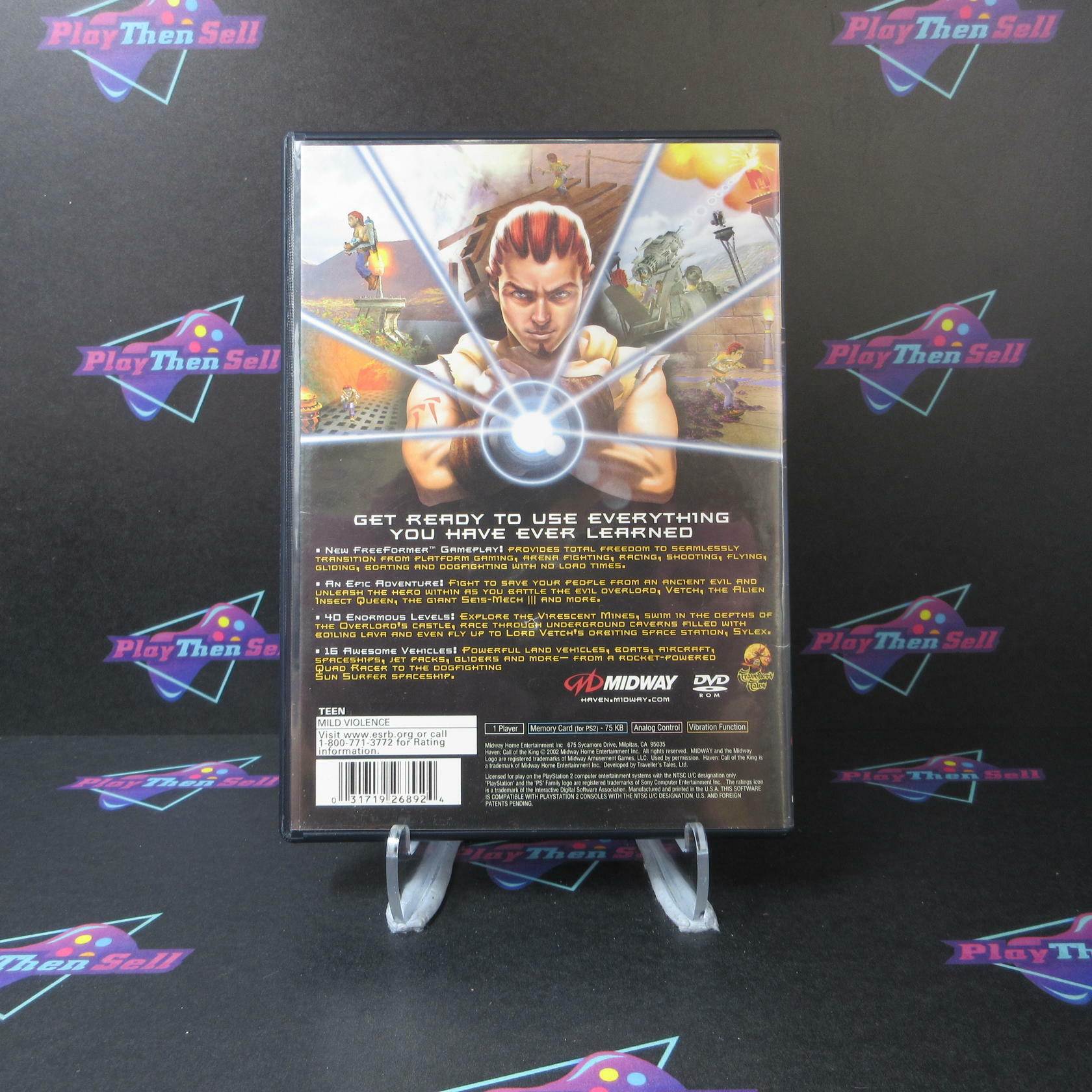 Haven Call of the King PS2 PlayStation 2 AD/NM - Very Good