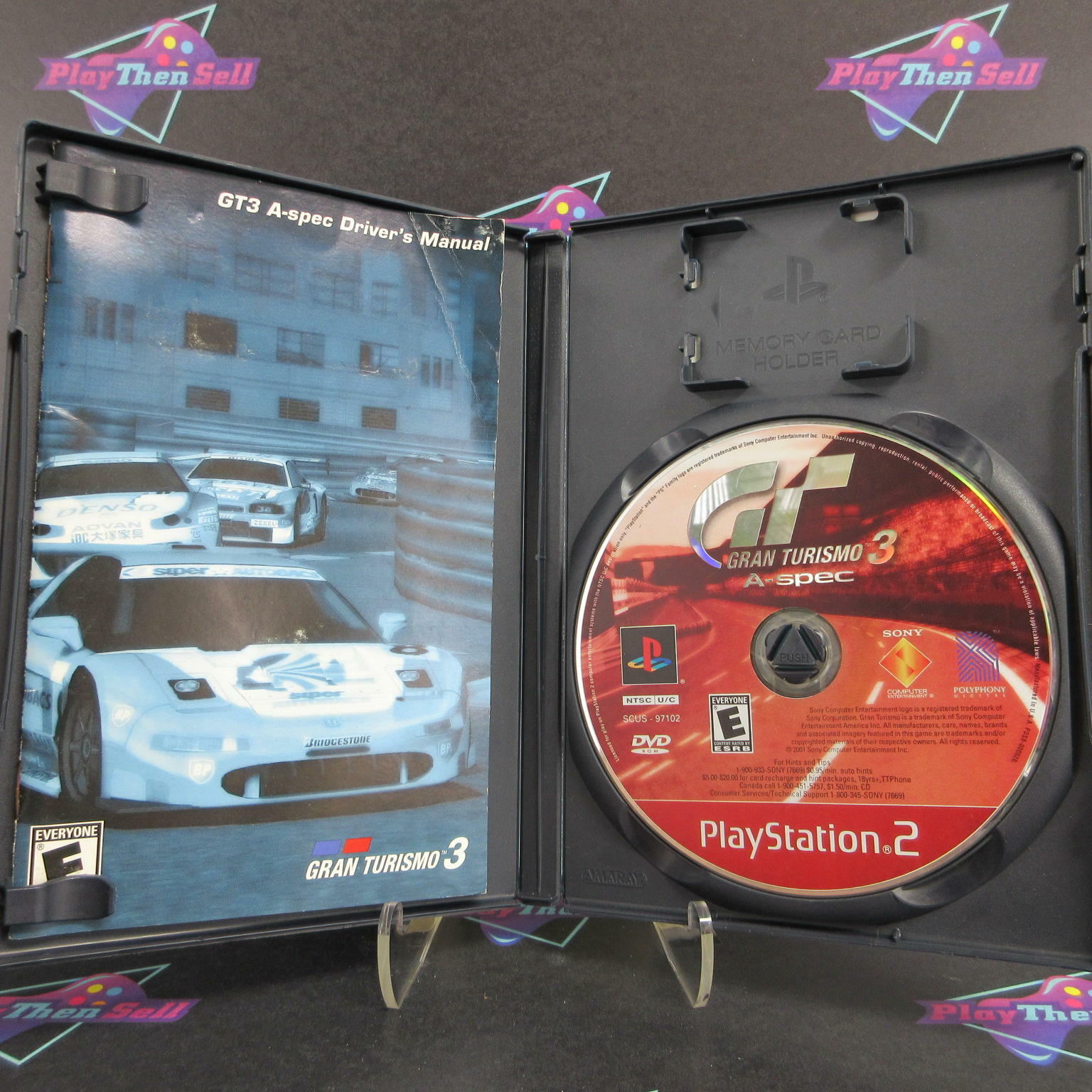 Gran Turismo 3 A-spec GH PS2 PlayStation 2 AD/MD Complete CIB - Very Good