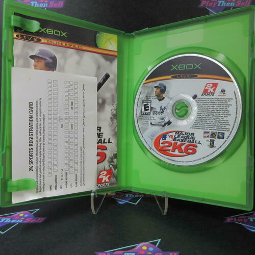 Major League Baseball 2K6 Xbox + Sealed Cards / Reg Card - Like New