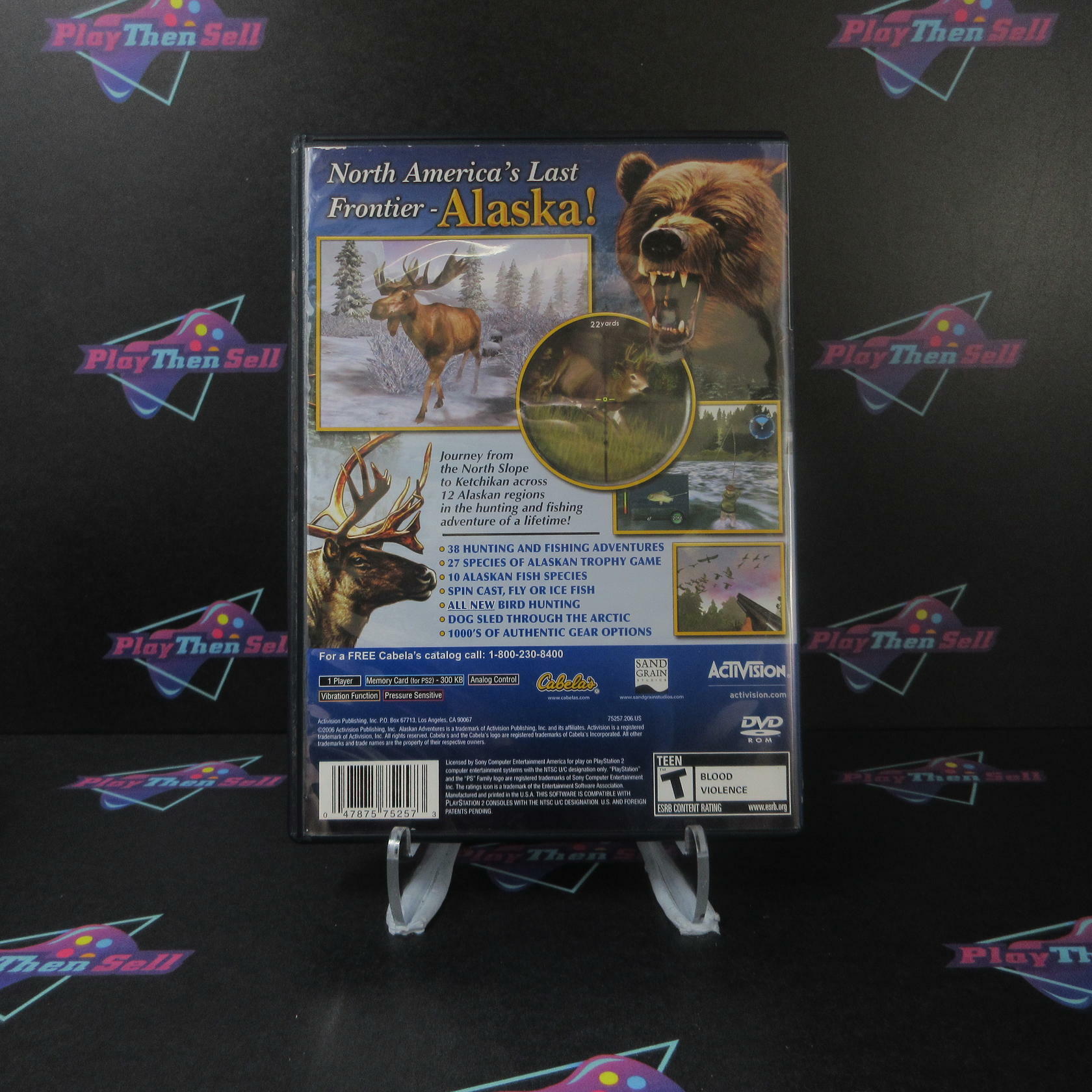 Cabela's Alaskan Adventures PS2 PlayStation 2 + Reg Card - Like New