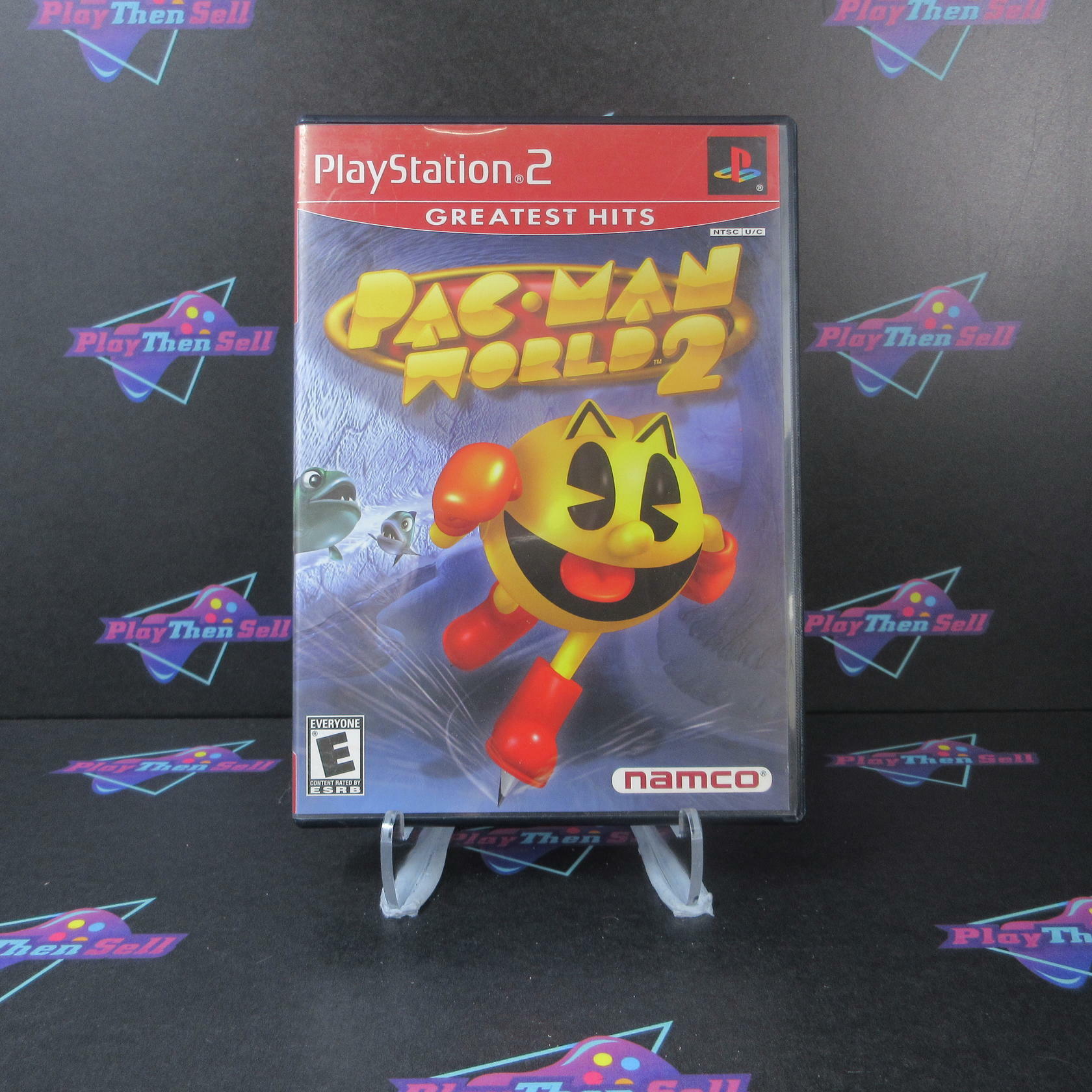 Pac Man World 2 Greatest Hits + Reg Card PS2 PlayStation 2 AD CIB - Very Good