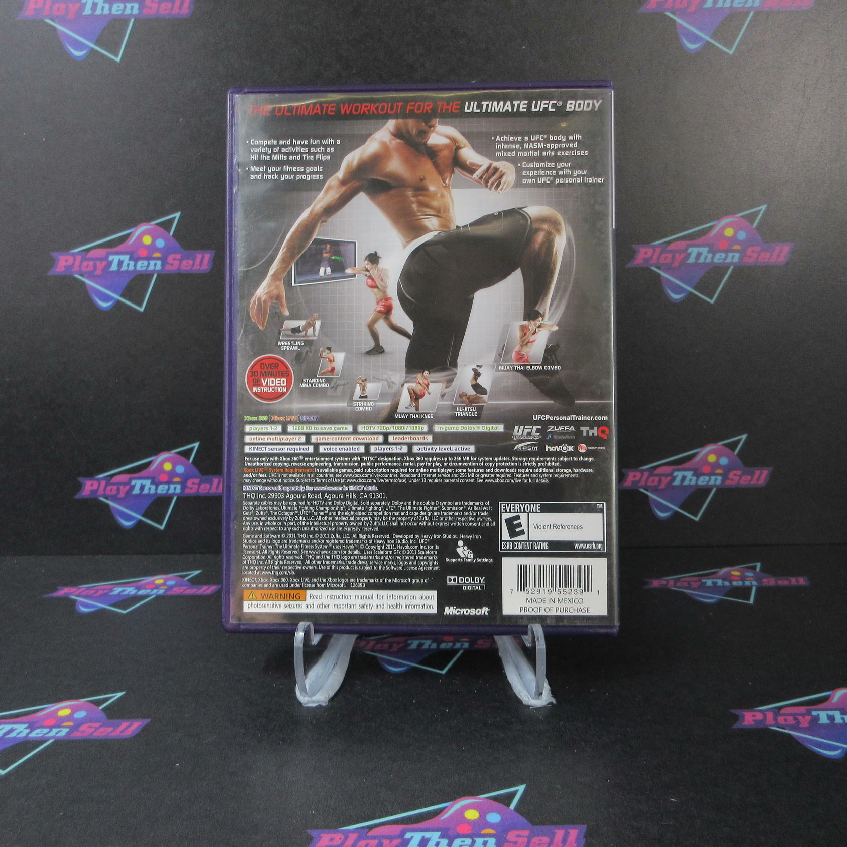 UFC Personal Trainer Xbox 360 DD Complete CIB - Very Good