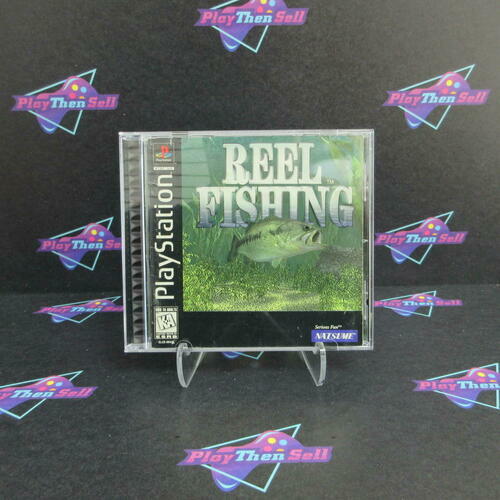 Reel Fishing PS1 PlayStation 1 Complete CIB - Excellent