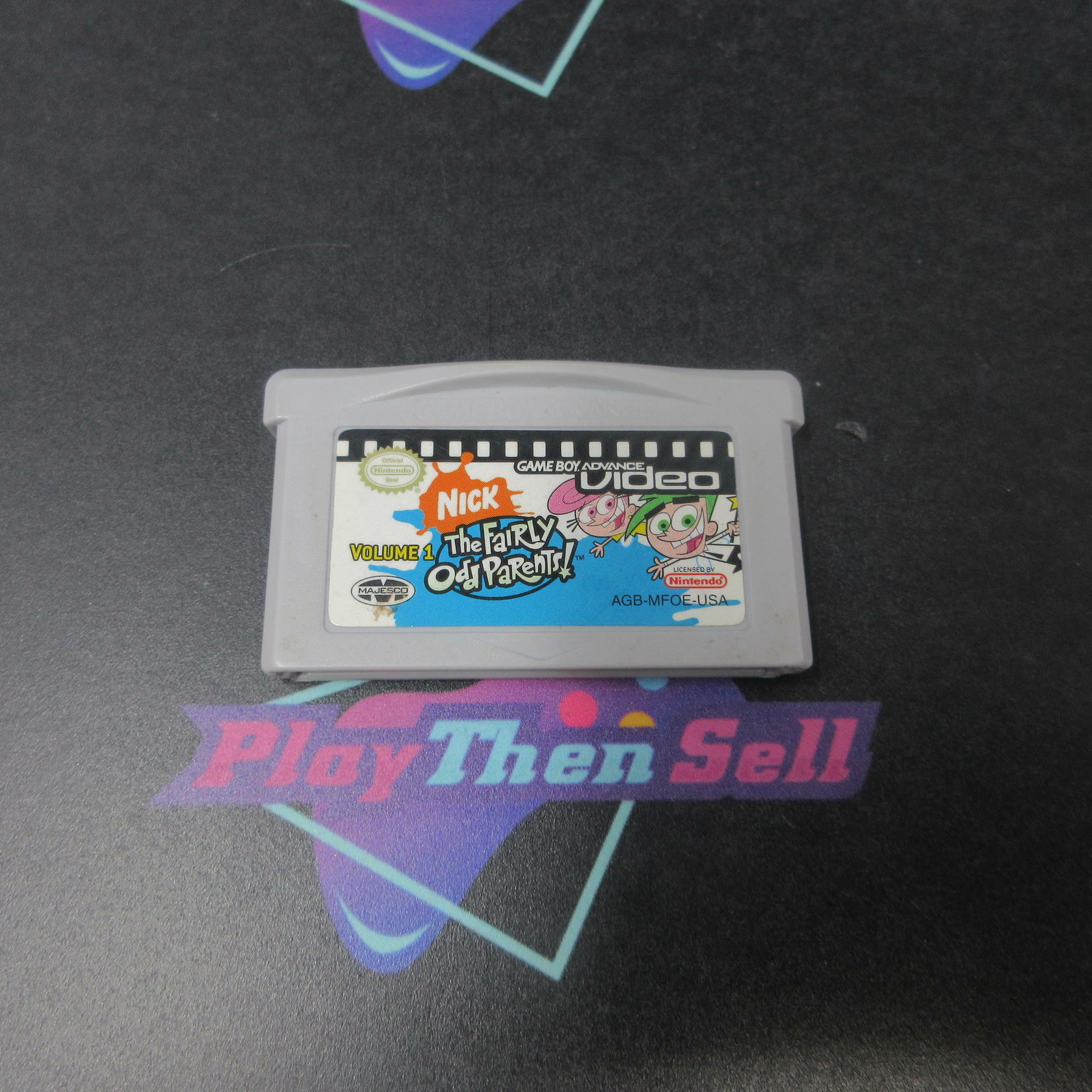 Fairly Odd Parents Video Vol. 1 Gameboy Advance Cart Only Authentic / Tested - Very Good