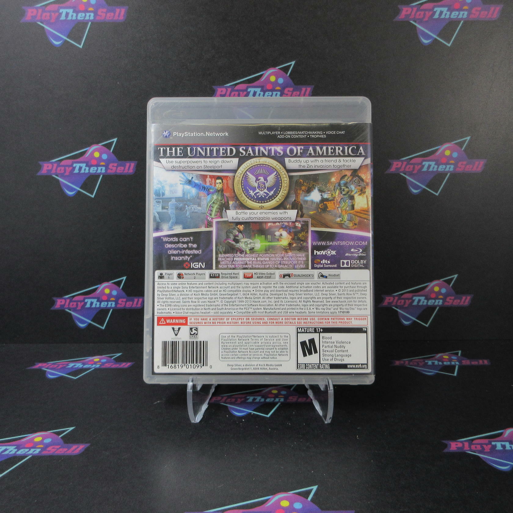 Saints Row IV PS3 PlayStation 3 AD/DD/NM - Very Good