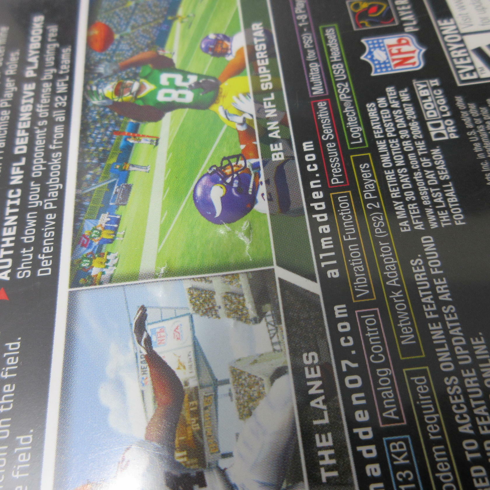 Madden NFL 07 PS2 PlayStation 2 AD/MD/DD Complete CIB - Very Good