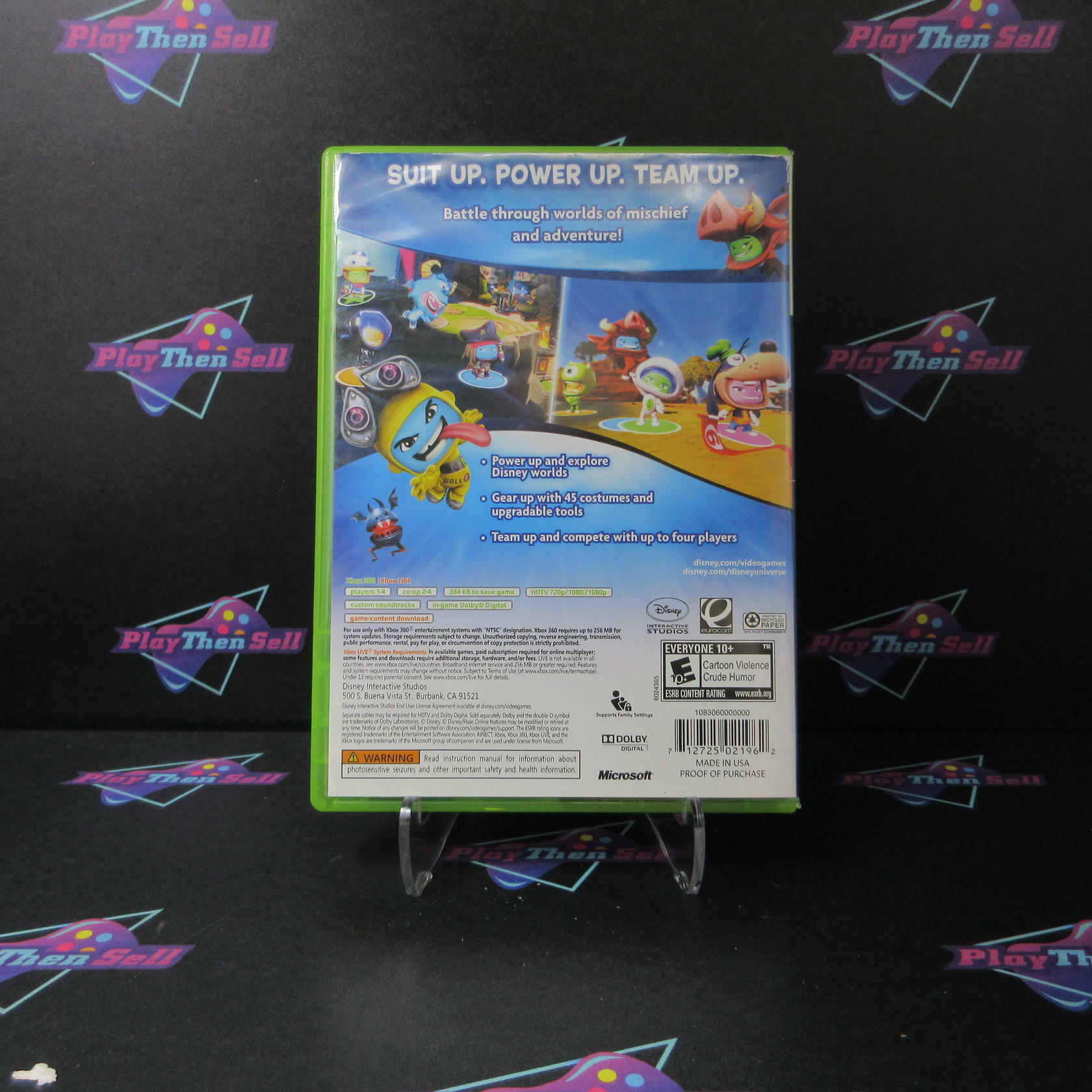 Disney Universe + Poster Xbox 360 AD/DD Complete CIB - Very Good
