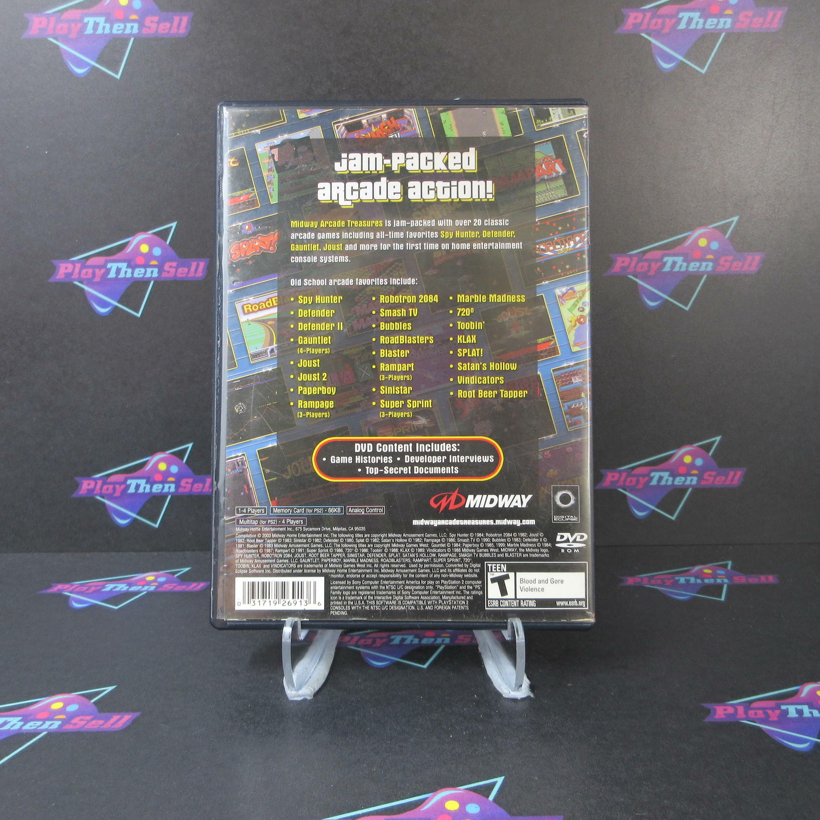 Midway Arcade Treasures PS2 PlayStation 2 - Very Good
