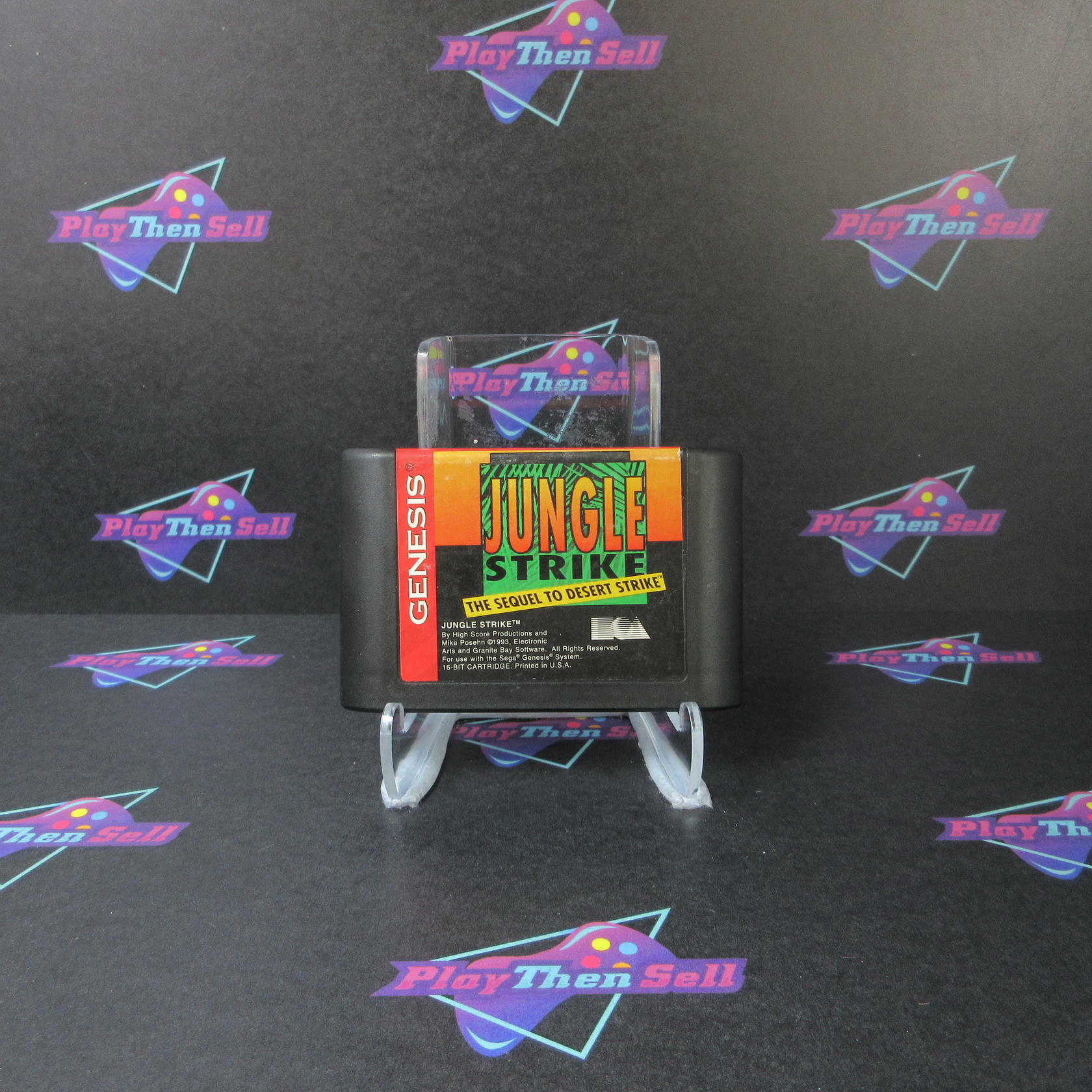 Jungle Strike - Sega Genesis Cartridge Only Authentic / Tested - Very Good