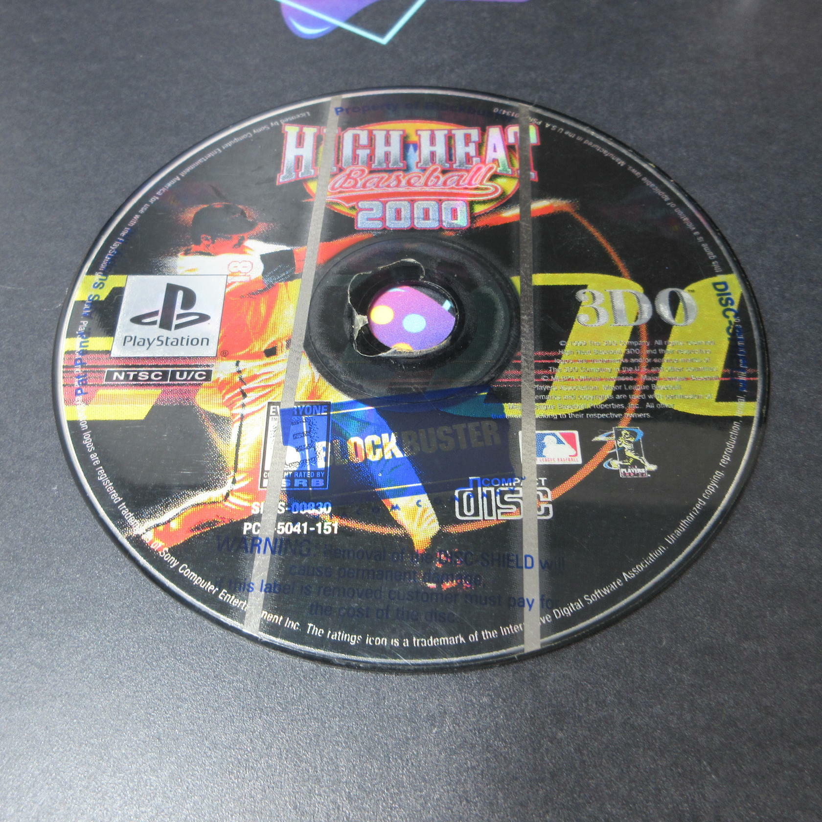 High Heat Baseball 2000 PS1 PlayStation 1 No Art NM/DD - Very Good