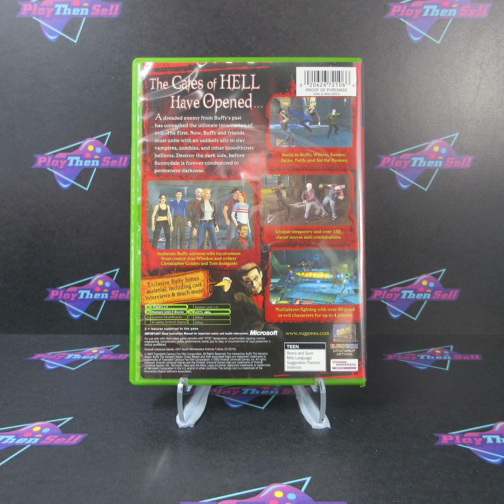 Buffy the Vampire Slayer Chaos Bleeds - Xbox + Reg Card - Like New