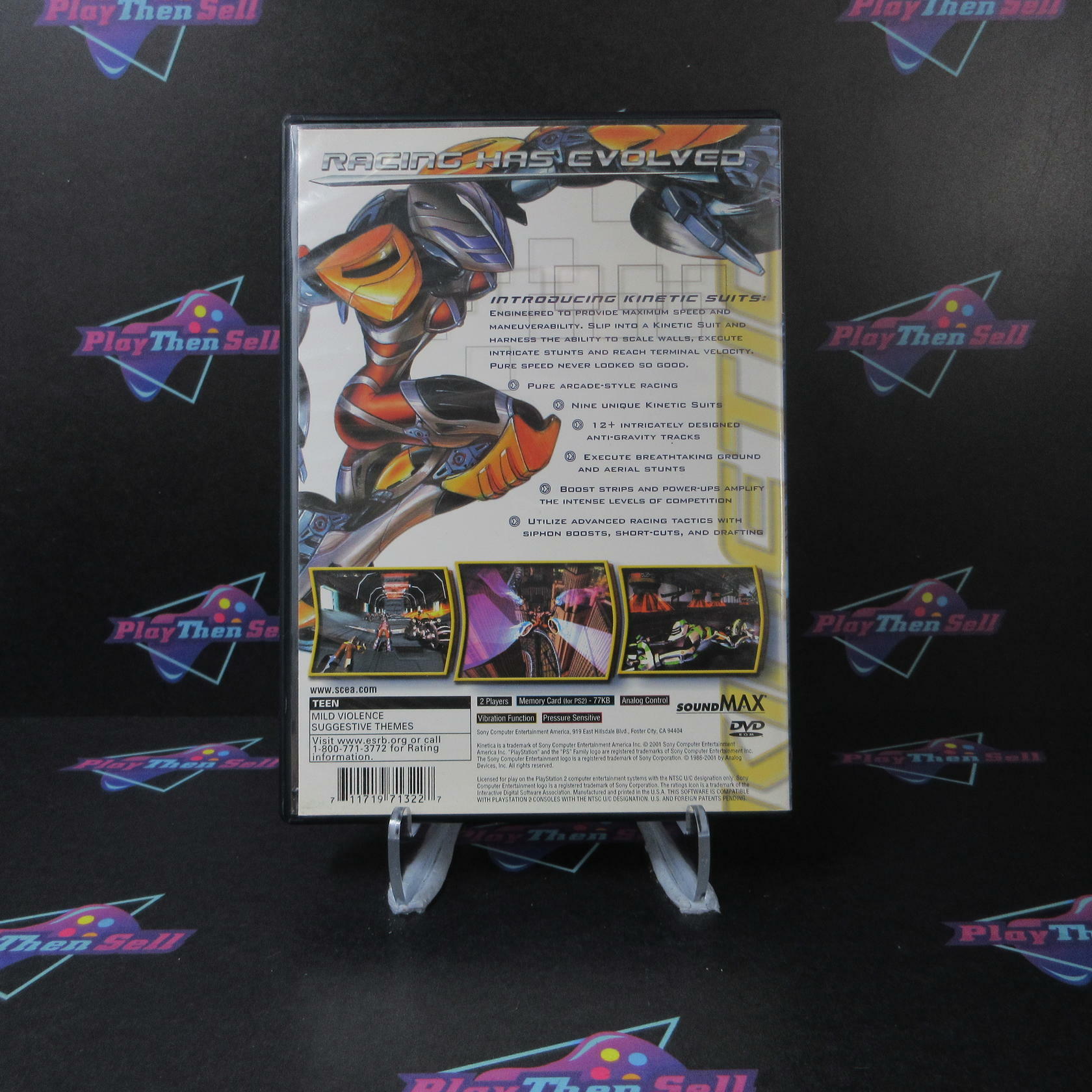 Kinetica + Reg Card PS2 PlayStation 2 DD Complete CIB - Very Good