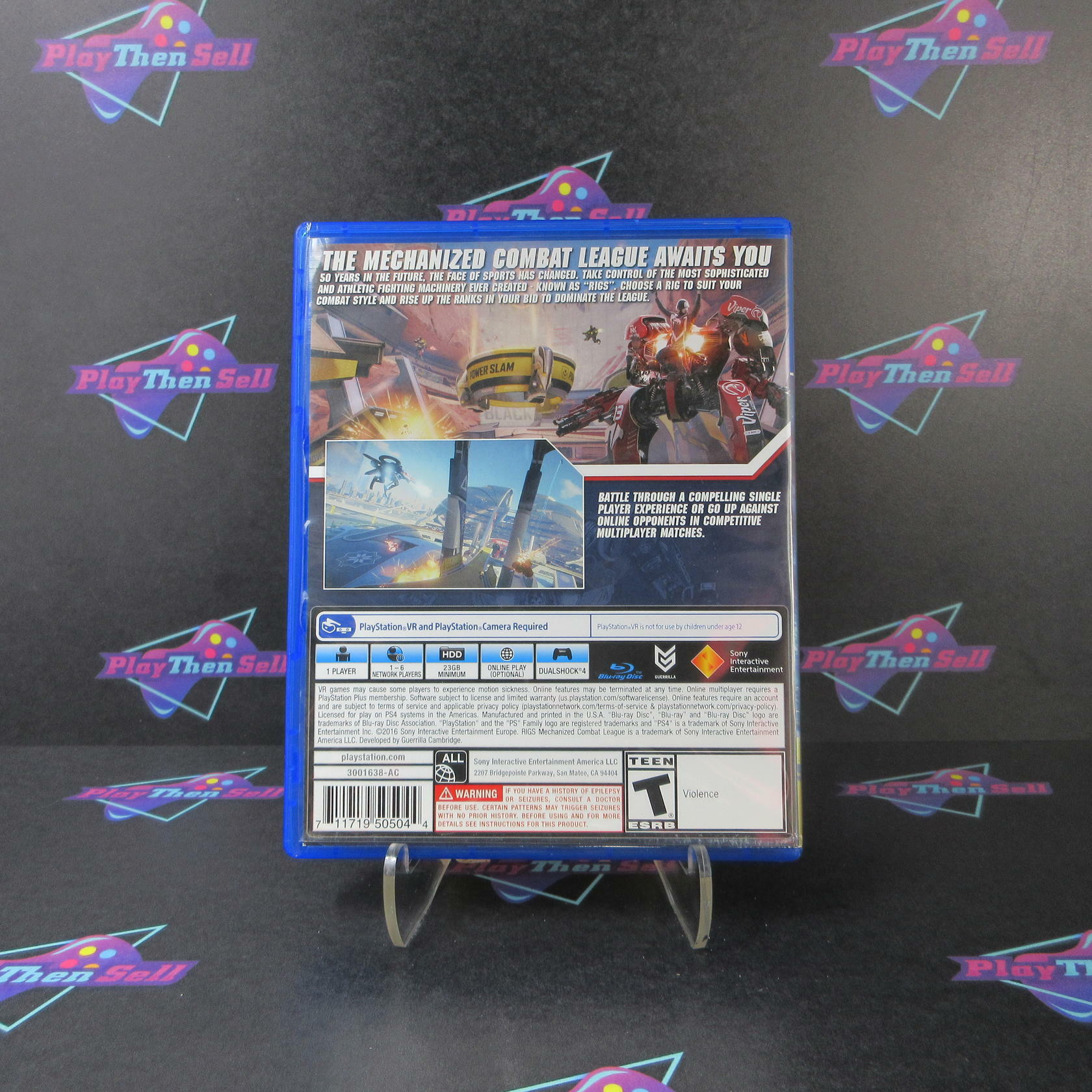 RIGS Mechanized Combat League PS4 PlayStation 4 PSVR - Like New