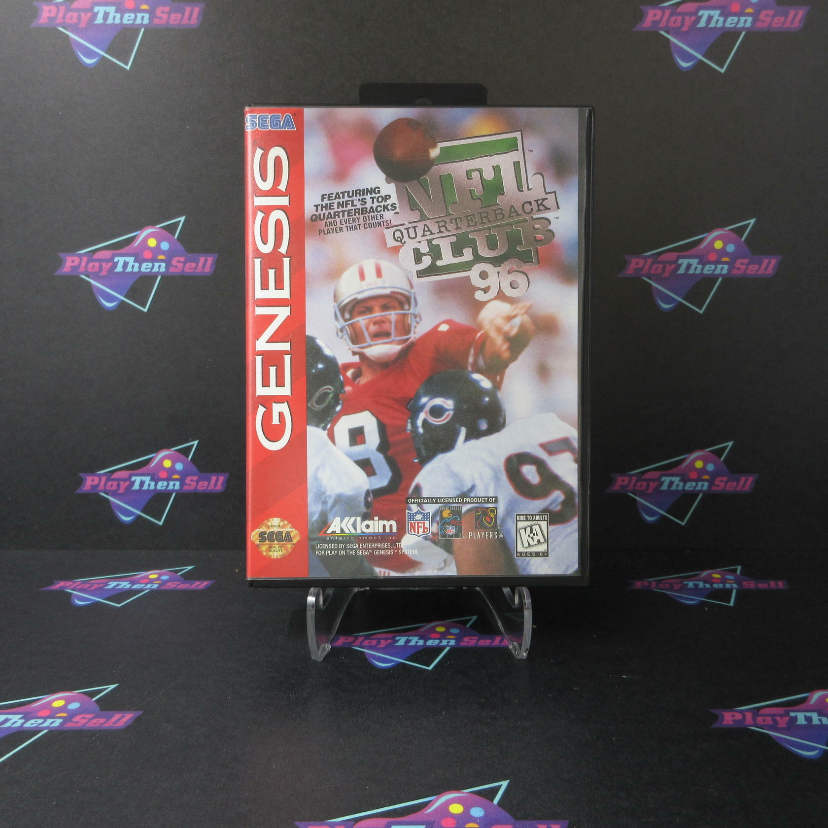 NFL Quarterback Club 96 Sega Genesis Boxed Complete CIB - Very Good